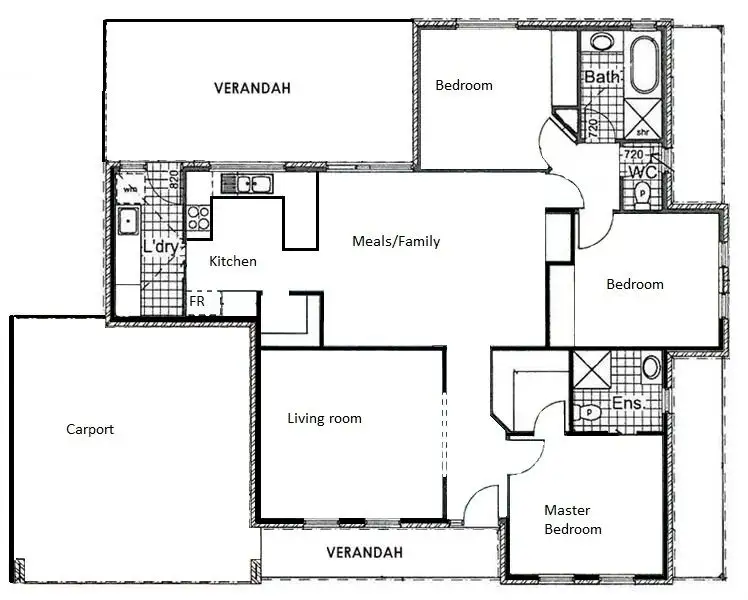 Floorplan of Homely house listing, 6 Anne Cox Drive, Red Cliffs VIC 3496