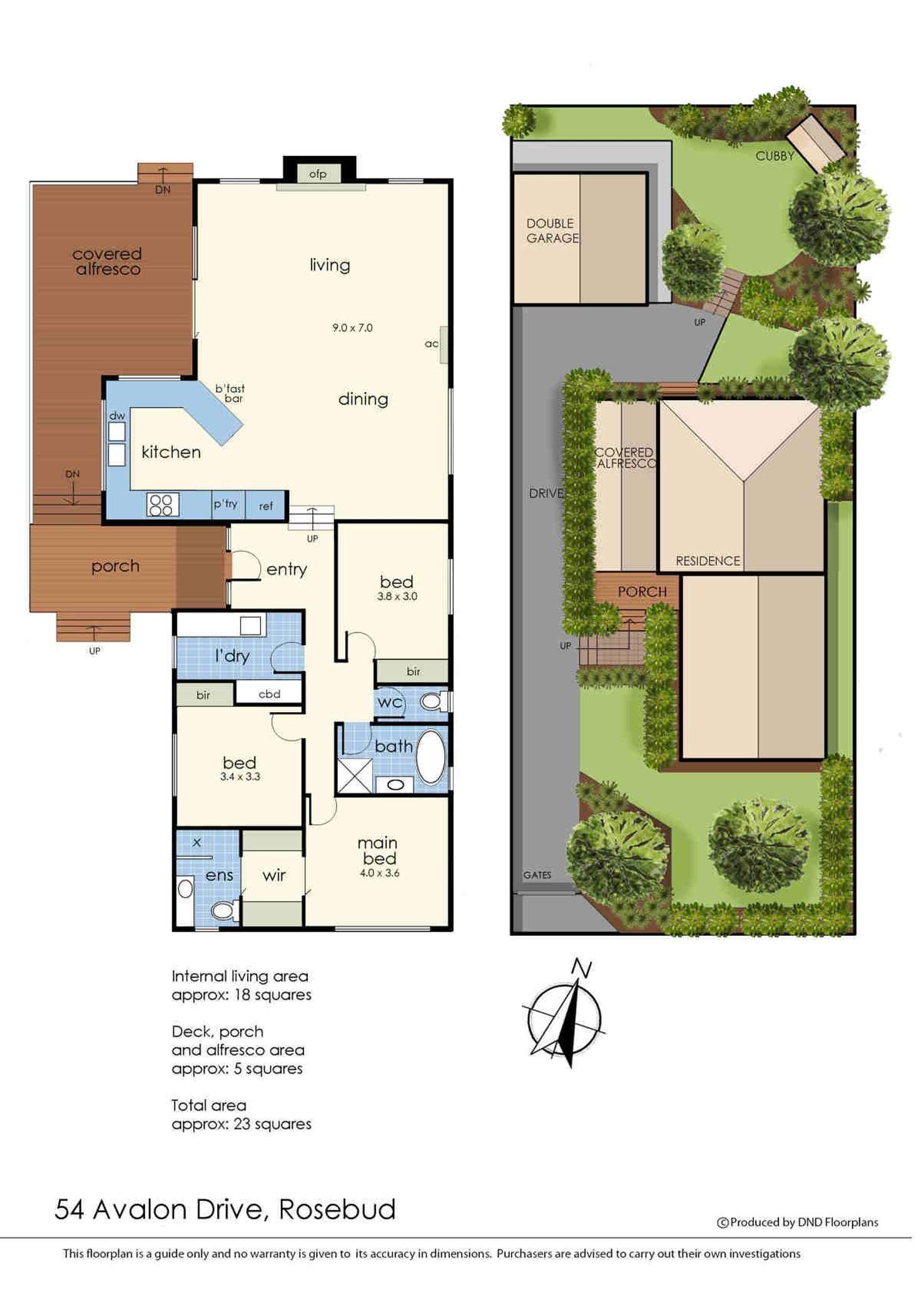 Floorplan of Homely house listing, 54 Avalon Drive, Rosebud VIC 3939