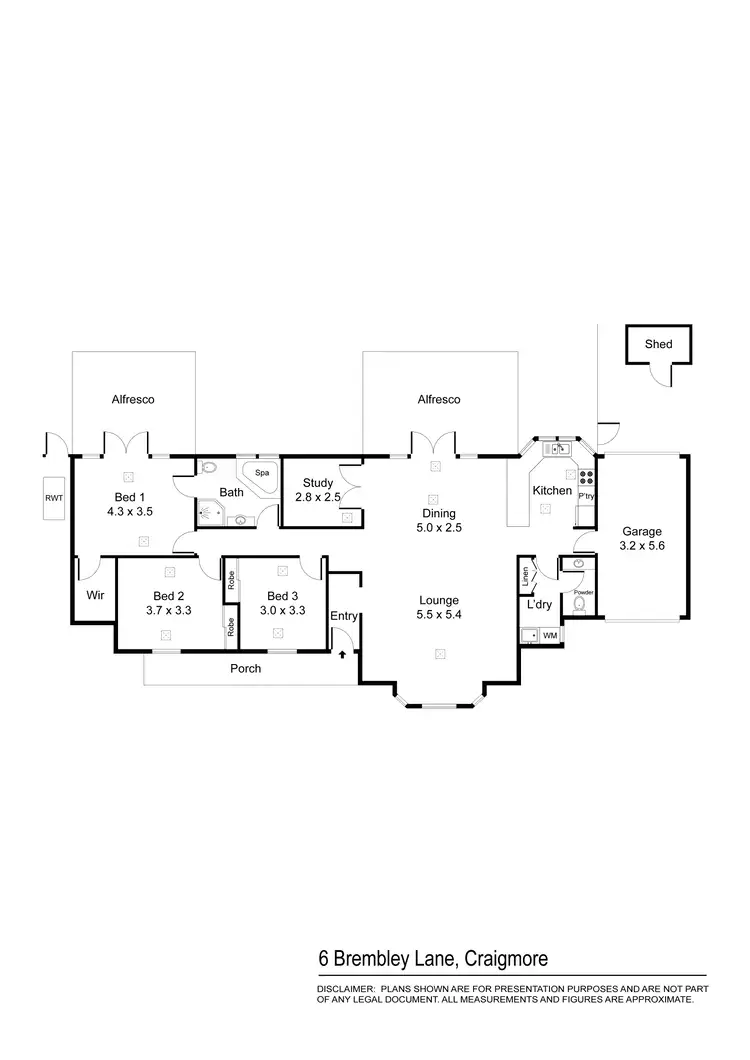Floorplan of Homely house listing, 6 Brambley Lane, Craigmore SA 5114