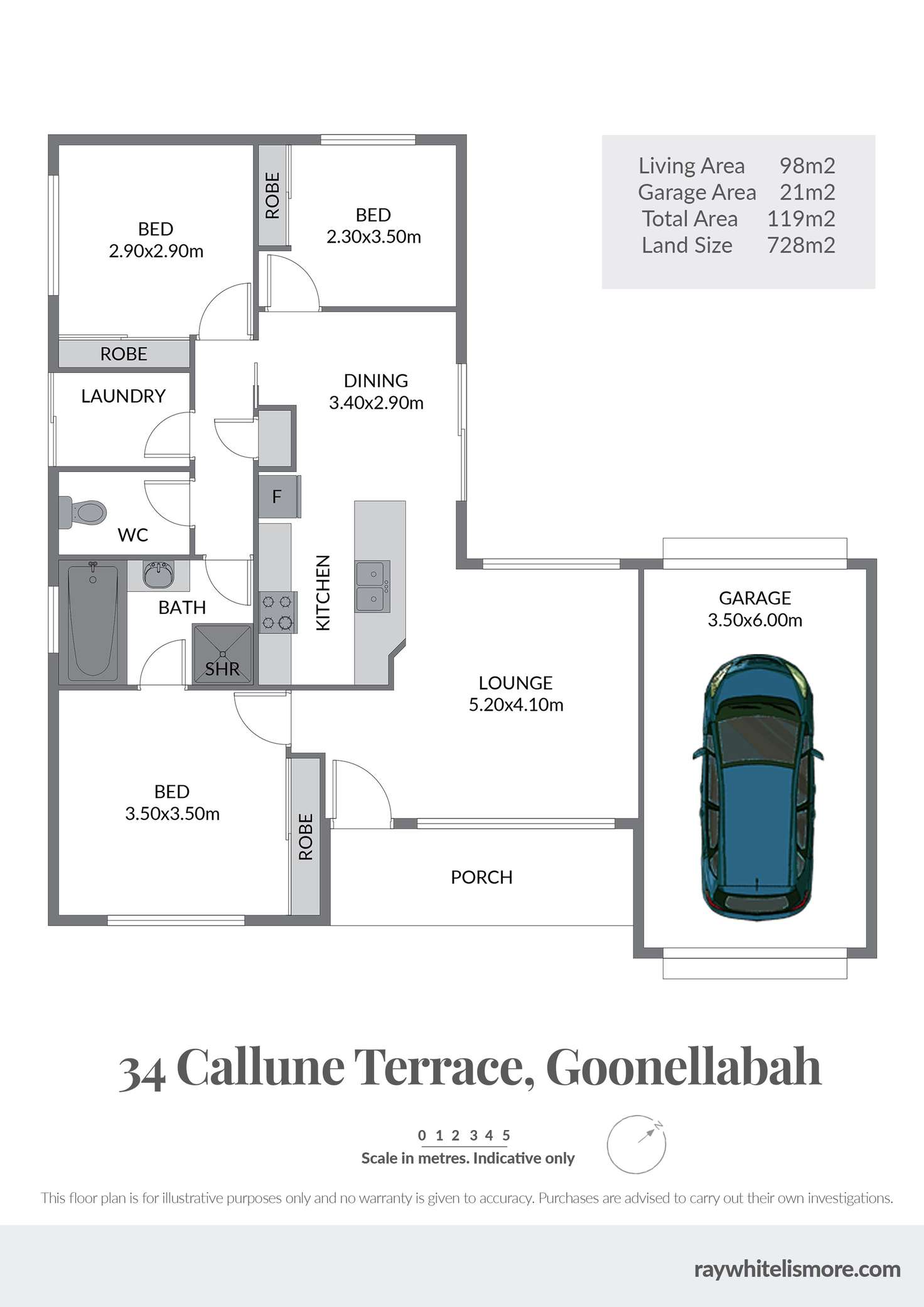 Floorplan of Homely house listing, 34 Callune Terrace, Goonellabah NSW 2480
