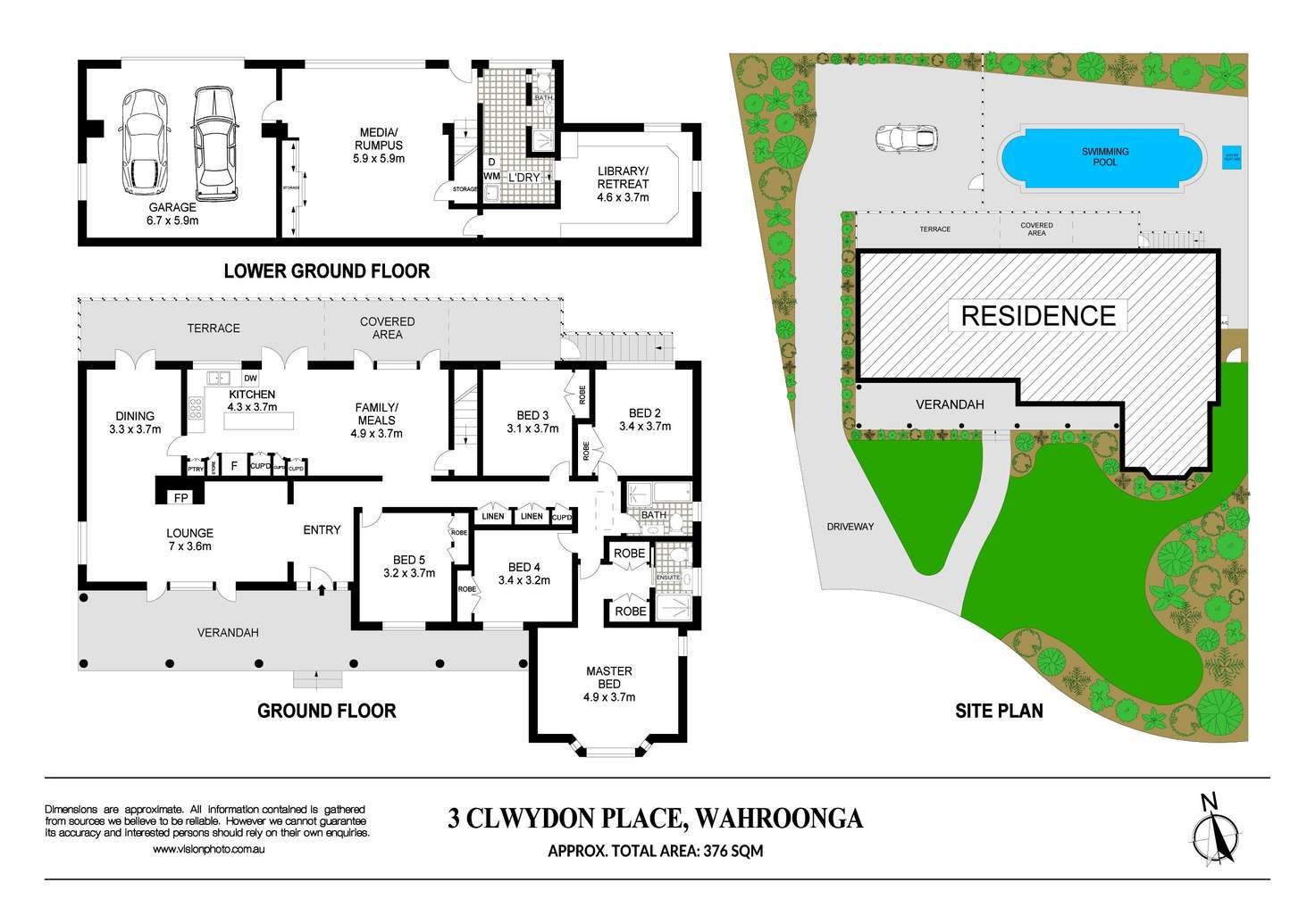 Floorplan of Homely house listing, 3 Clwydon Place, Wahroonga NSW 2076