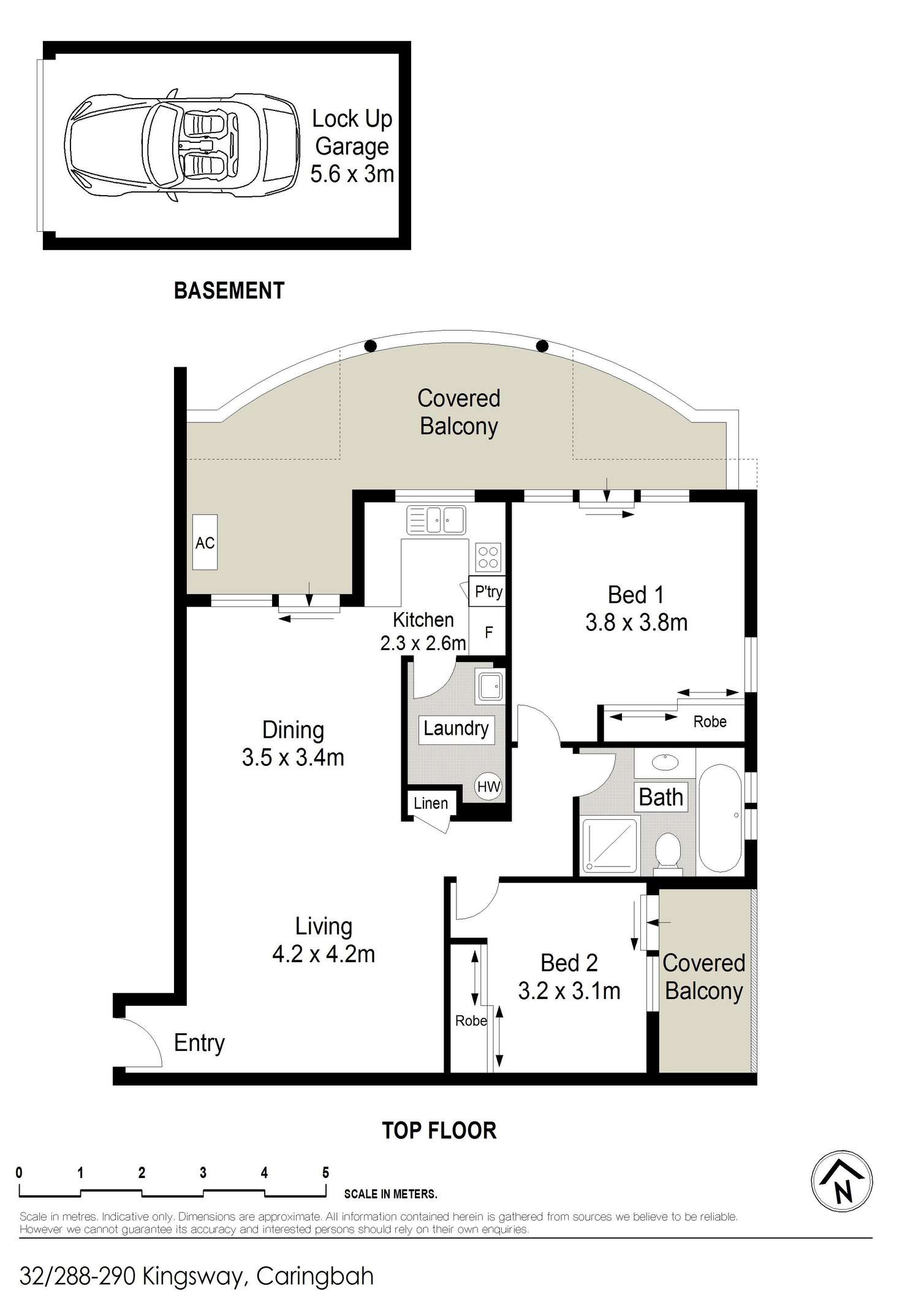 Floorplan of Homely apartment listing, 32/288-290 Kingsway, Caringbah NSW 2229