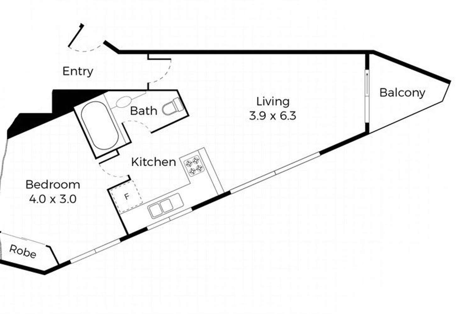 Floorplan of Homely apartment listing, 902/570 Queen Street, Brisbane City QLD 4000