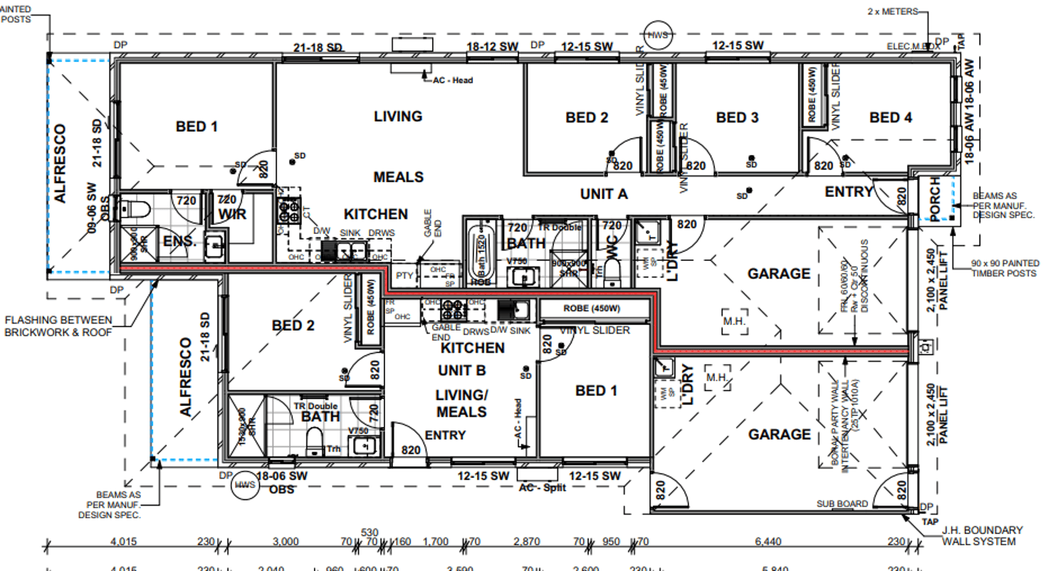 Floorplan of Homely semiDetached listing, A/45 Love Street, Upper Caboolture QLD 4510