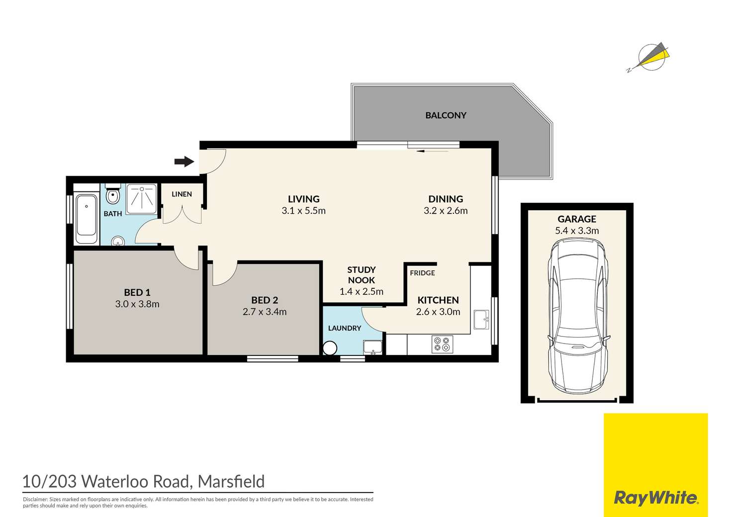 Floorplan of Homely apartment listing, 10/203 Waterloo Road, Marsfield NSW 2122