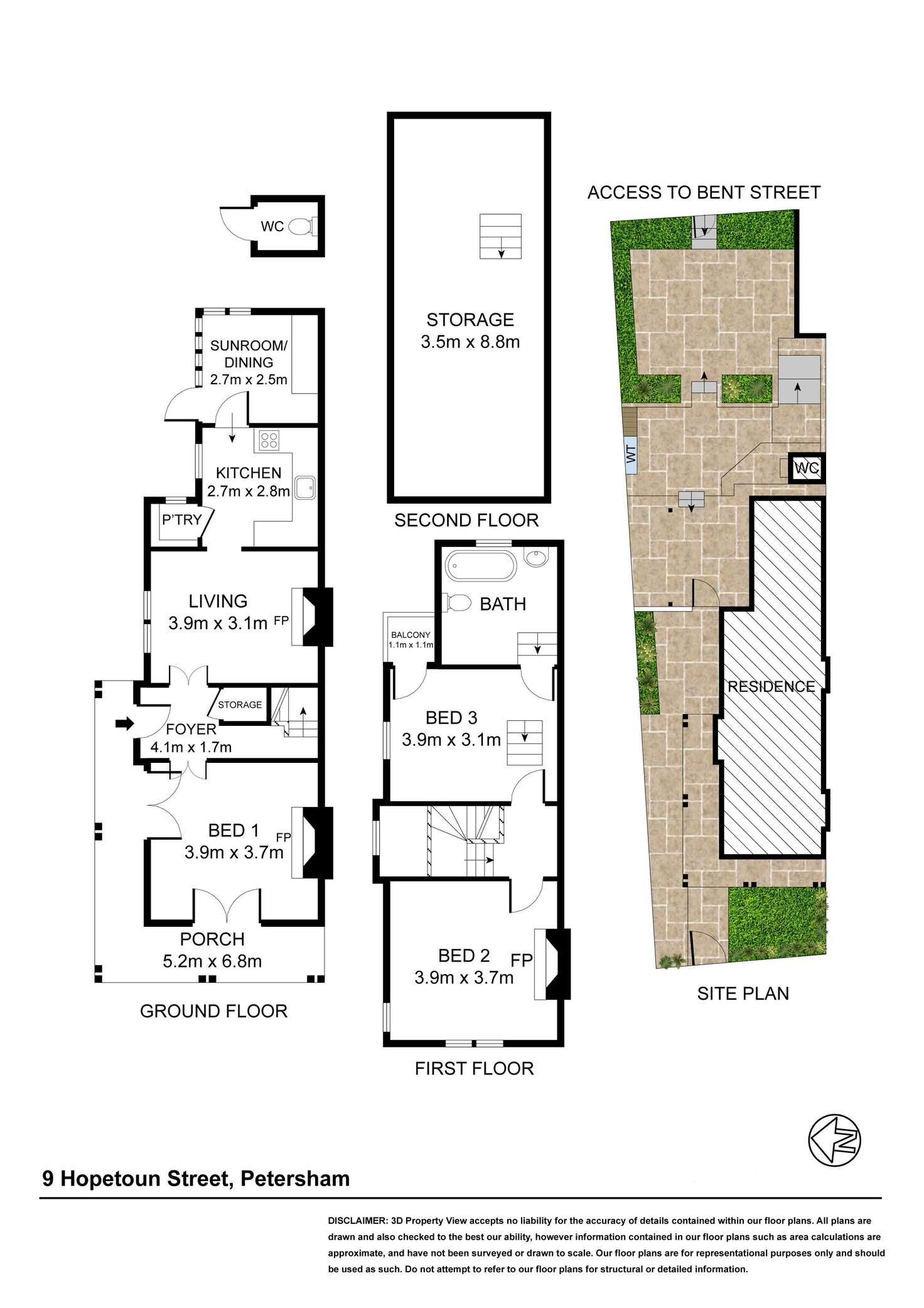 Floorplan of Homely house listing, 9 Hopetoun Street, Petersham NSW 2049