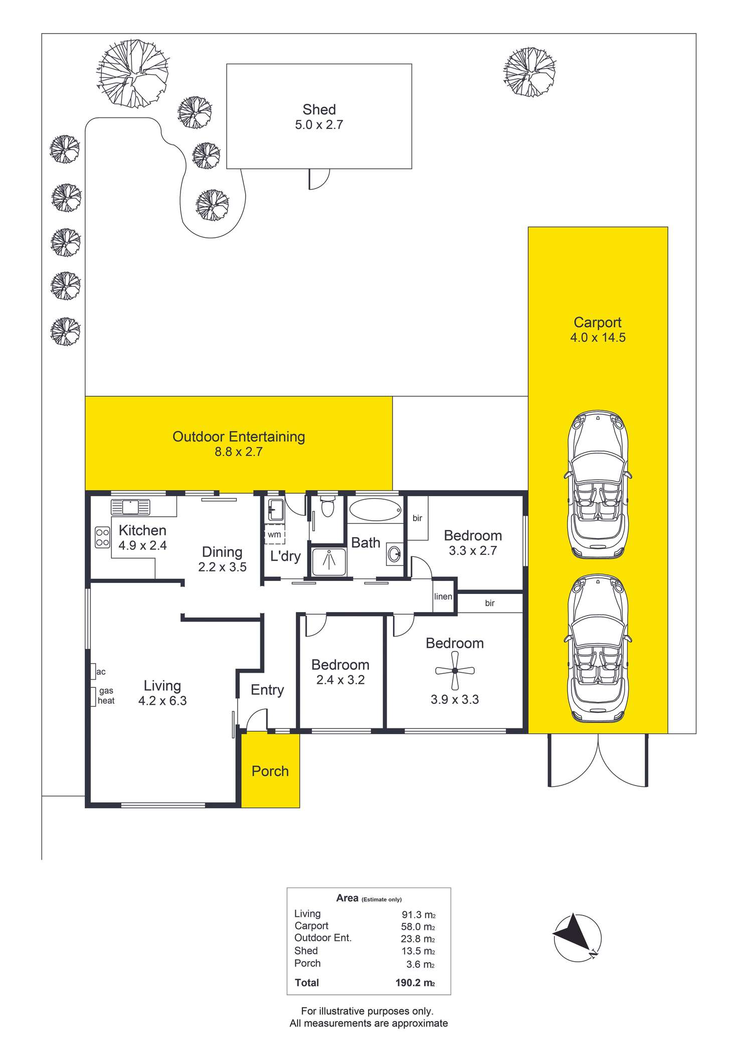 Floorplan of Homely house listing, 13 Kirk Street, Redwood Park SA 5097