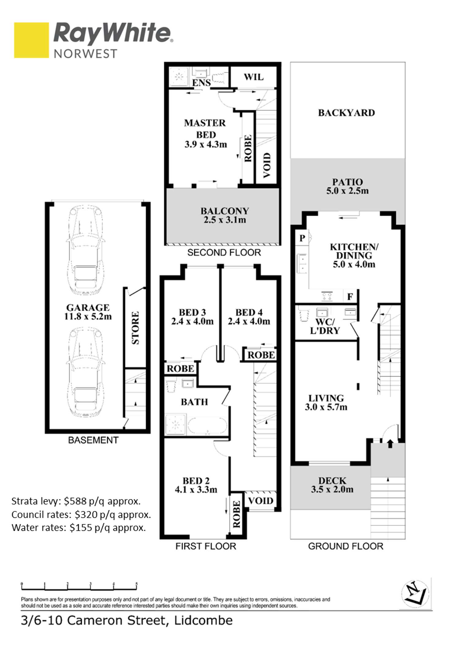Floorplan of Homely townhouse listing, 3/6-10 Cameron Street, Lidcombe NSW 2141