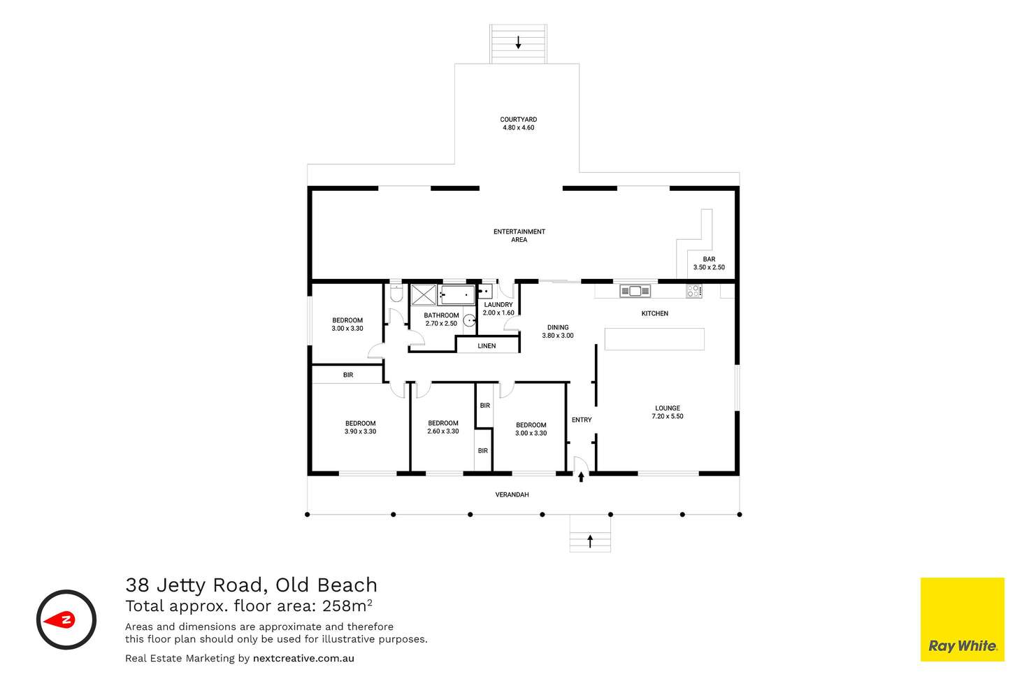 Floorplan of Homely house listing, 38 Jetty Road, Old Beach TAS 7017