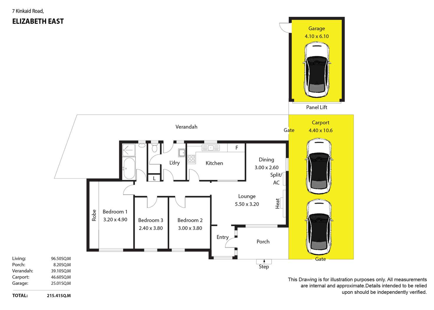 Floorplan of Homely house listing, 7 Kinkaid Road, Elizabeth East SA 5112