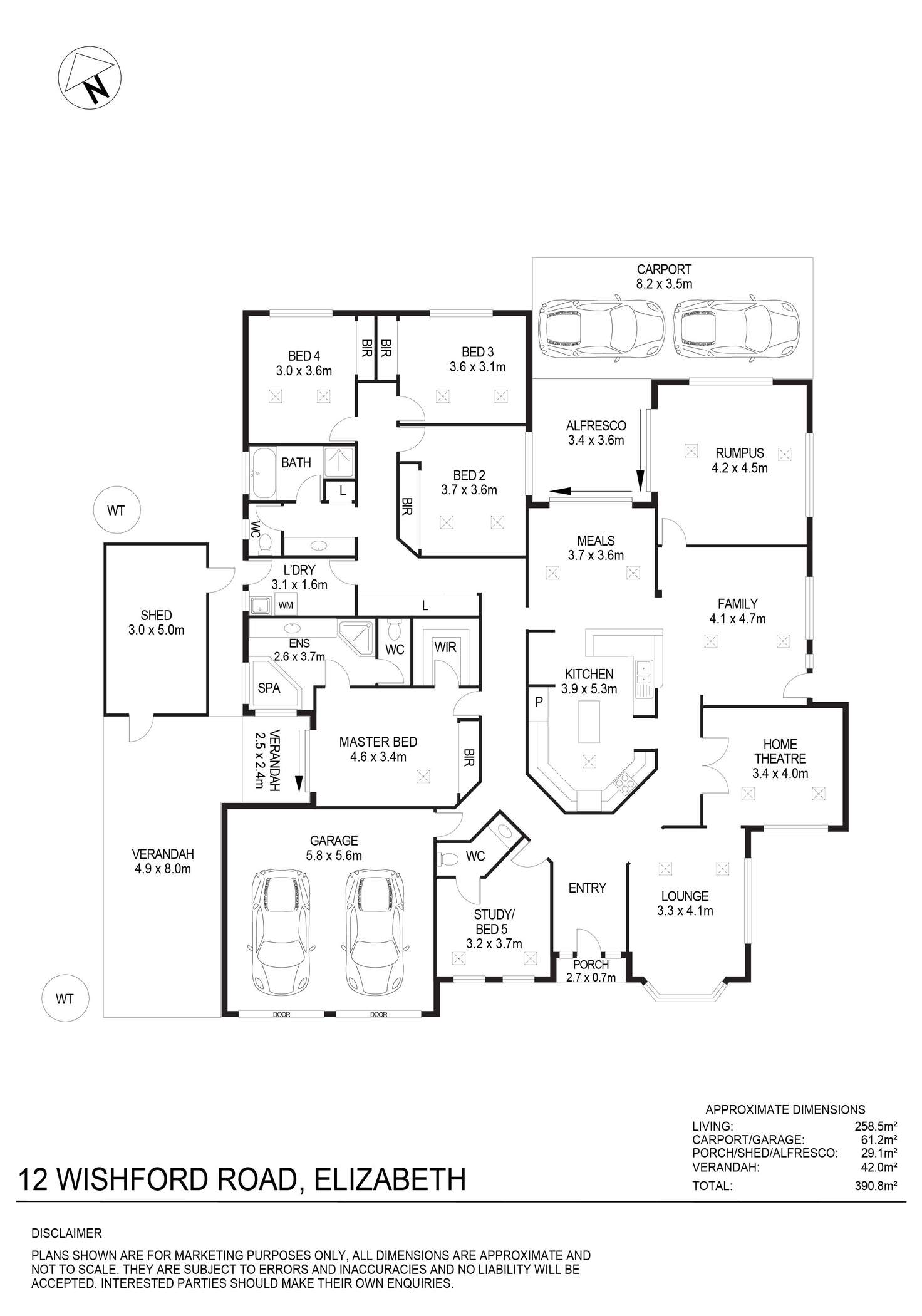 Floorplan of Homely house listing, 12 Wishford Road, Elizabeth SA 5112