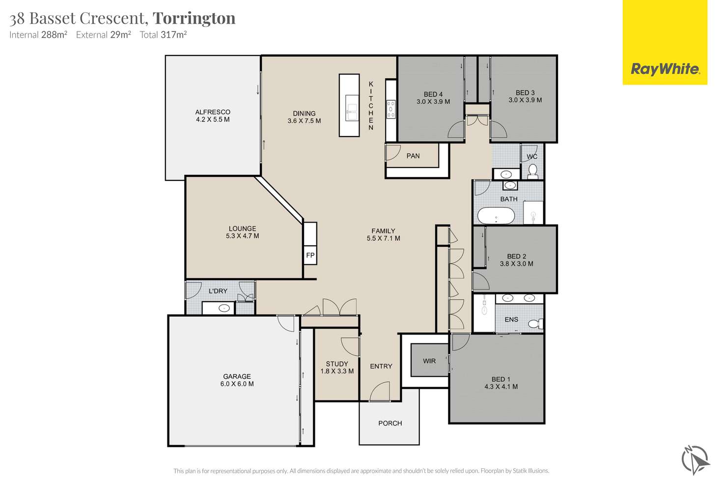 Floorplan of Homely house listing, 38 Basset Crescent, Torrington QLD 4350