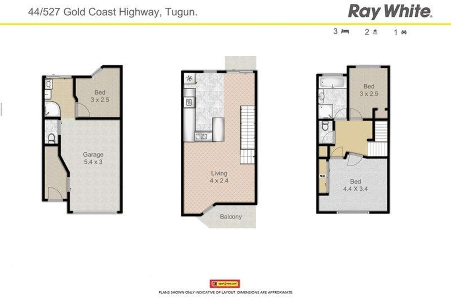 Floorplan of Homely townhouse listing, 44/527 Gold Coast Highway, Tugun QLD 4224