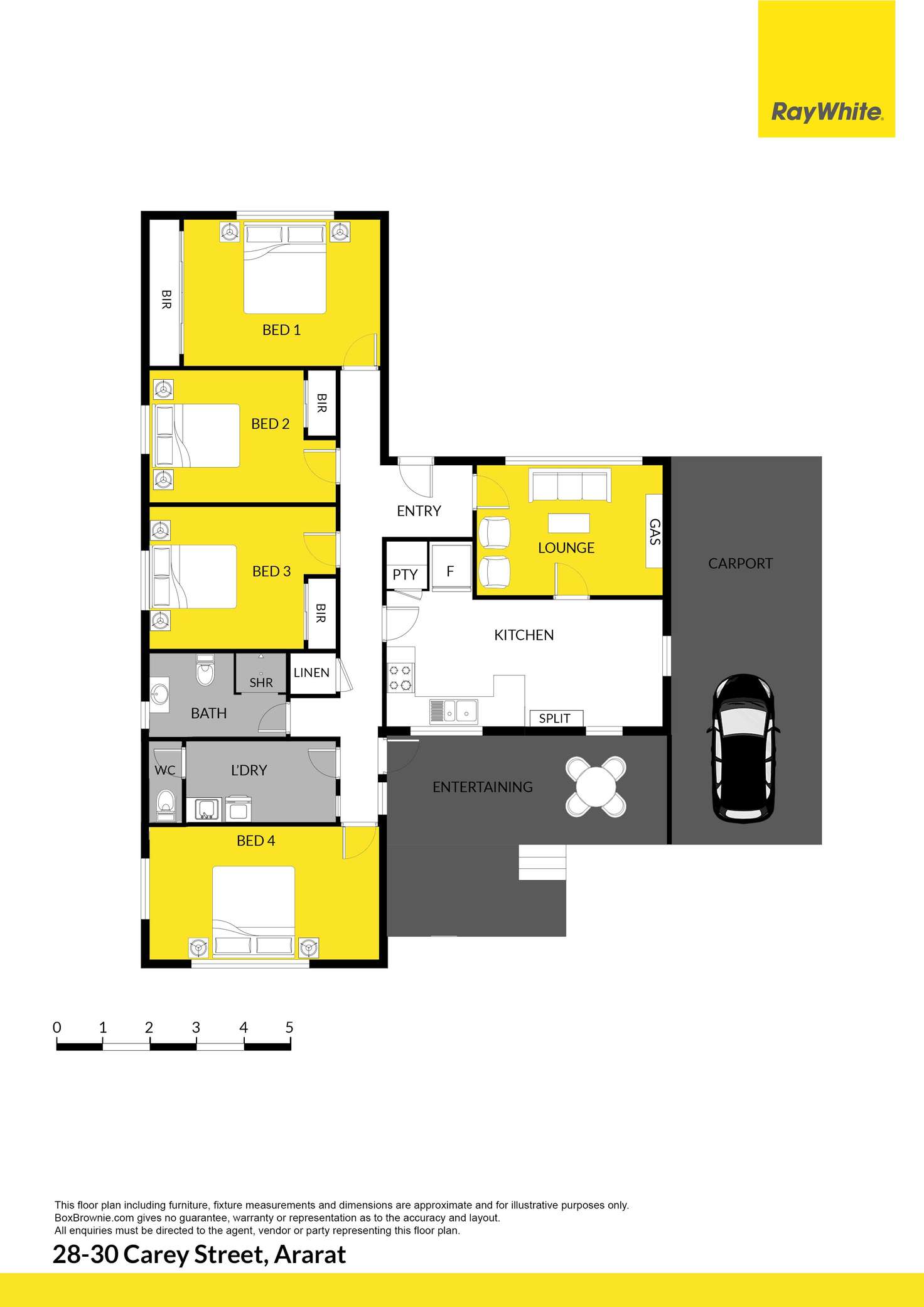 Floorplan of Homely house listing, 28-30 Carey Street, Ararat VIC 3377