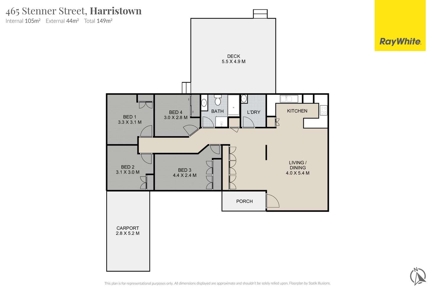 Floorplan of Homely house listing, 465 Stenner Street, Harristown QLD 4350