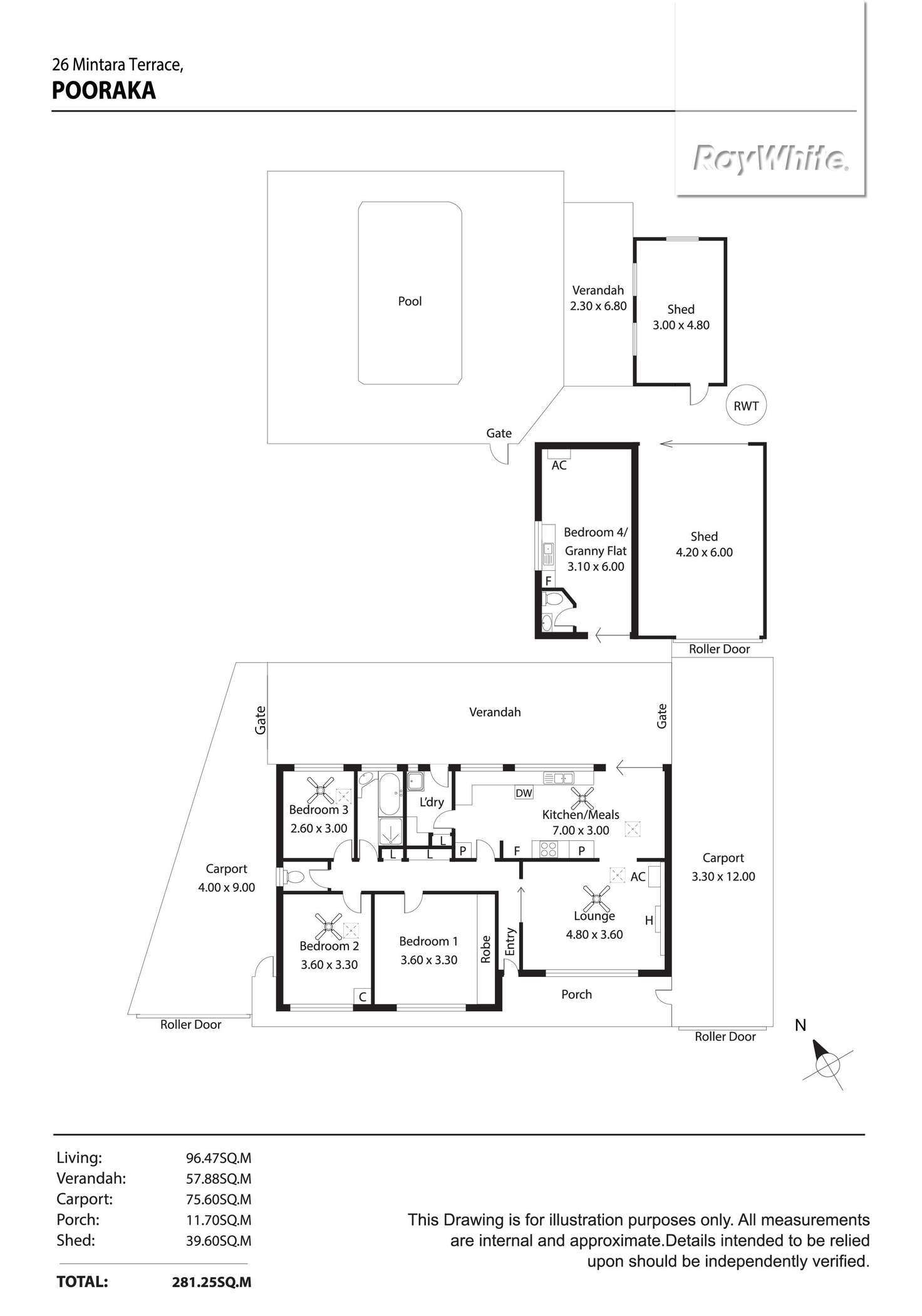 Floorplan of Homely house listing, 26 Mintara Terrace, Pooraka SA 5095