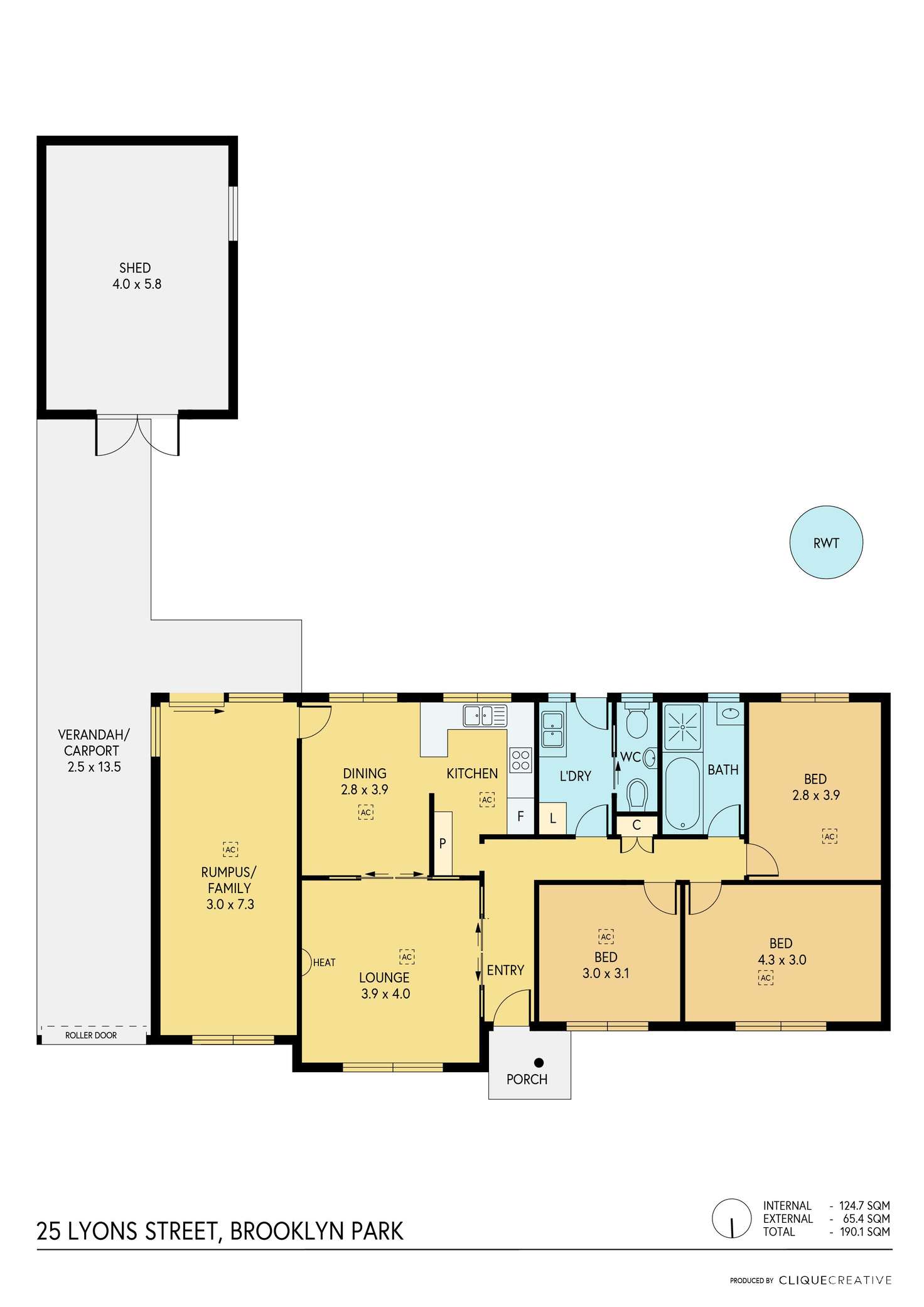 Floorplan of Homely house listing, 25 Lyons Street, Brooklyn Park SA 5032