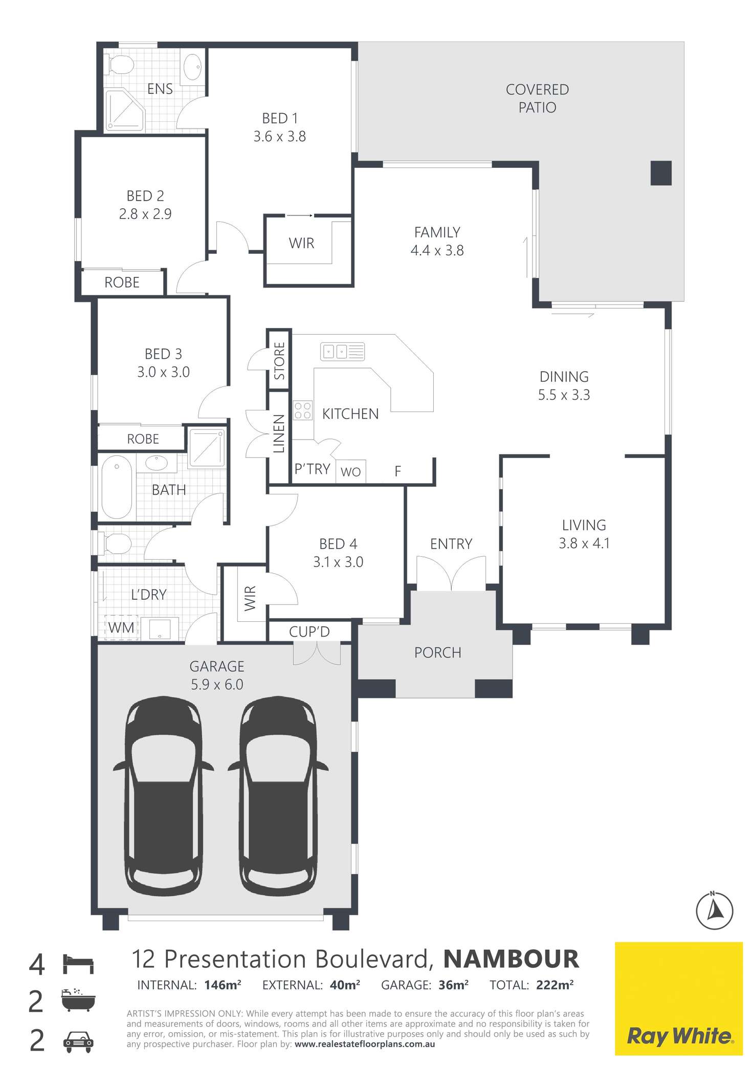 Floorplan of Homely house listing, 12 Presentation Boulevard, Nambour QLD 4560