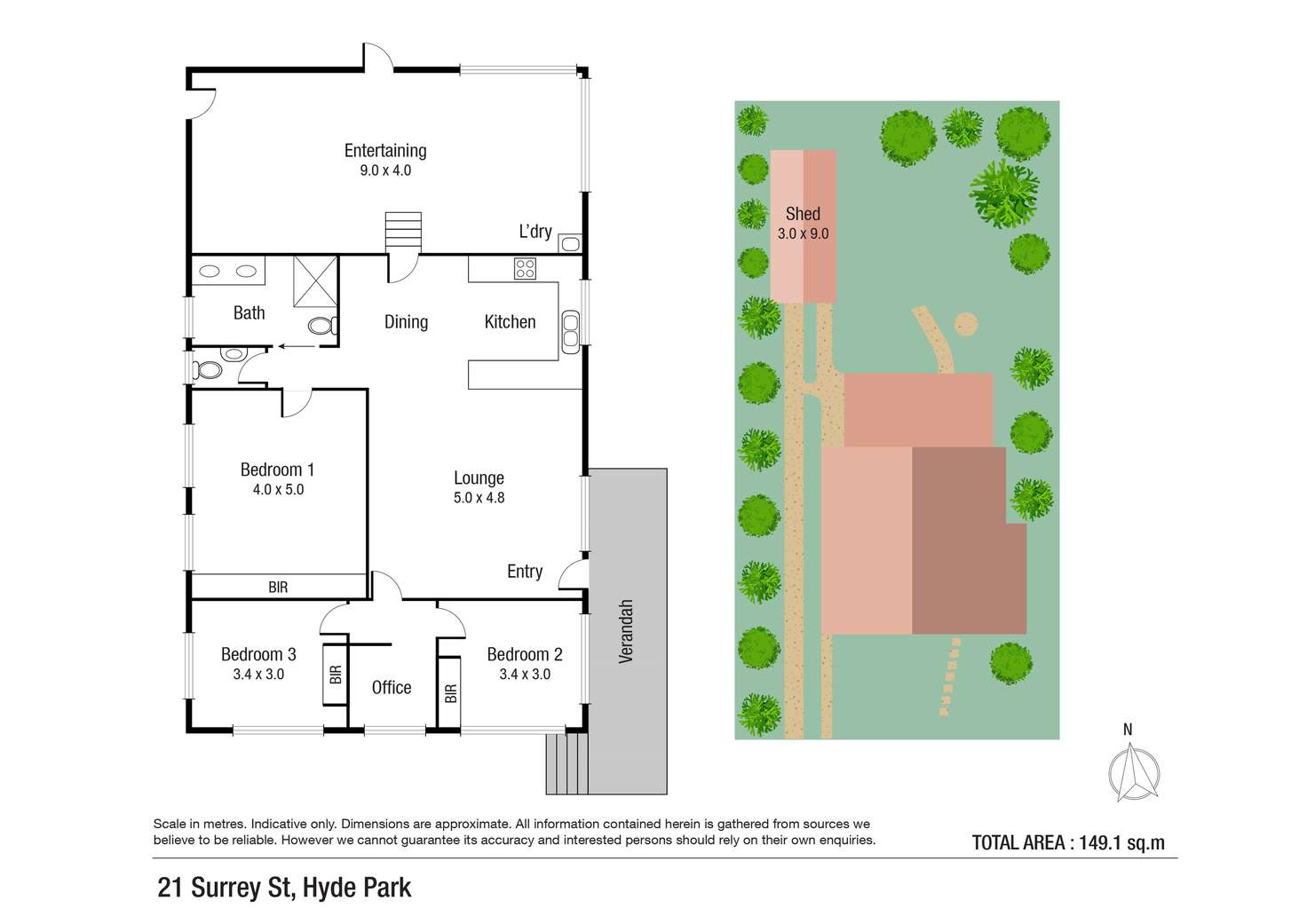 Floorplan of Homely house listing, 21 Surrey Street, Hyde Park QLD 4812