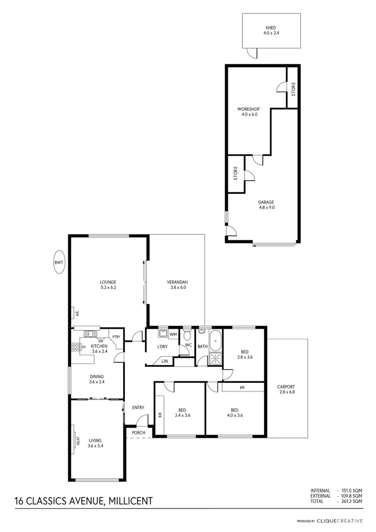Floorplan of Homely house listing, 16 Classics Avenue, Millicent SA 5280