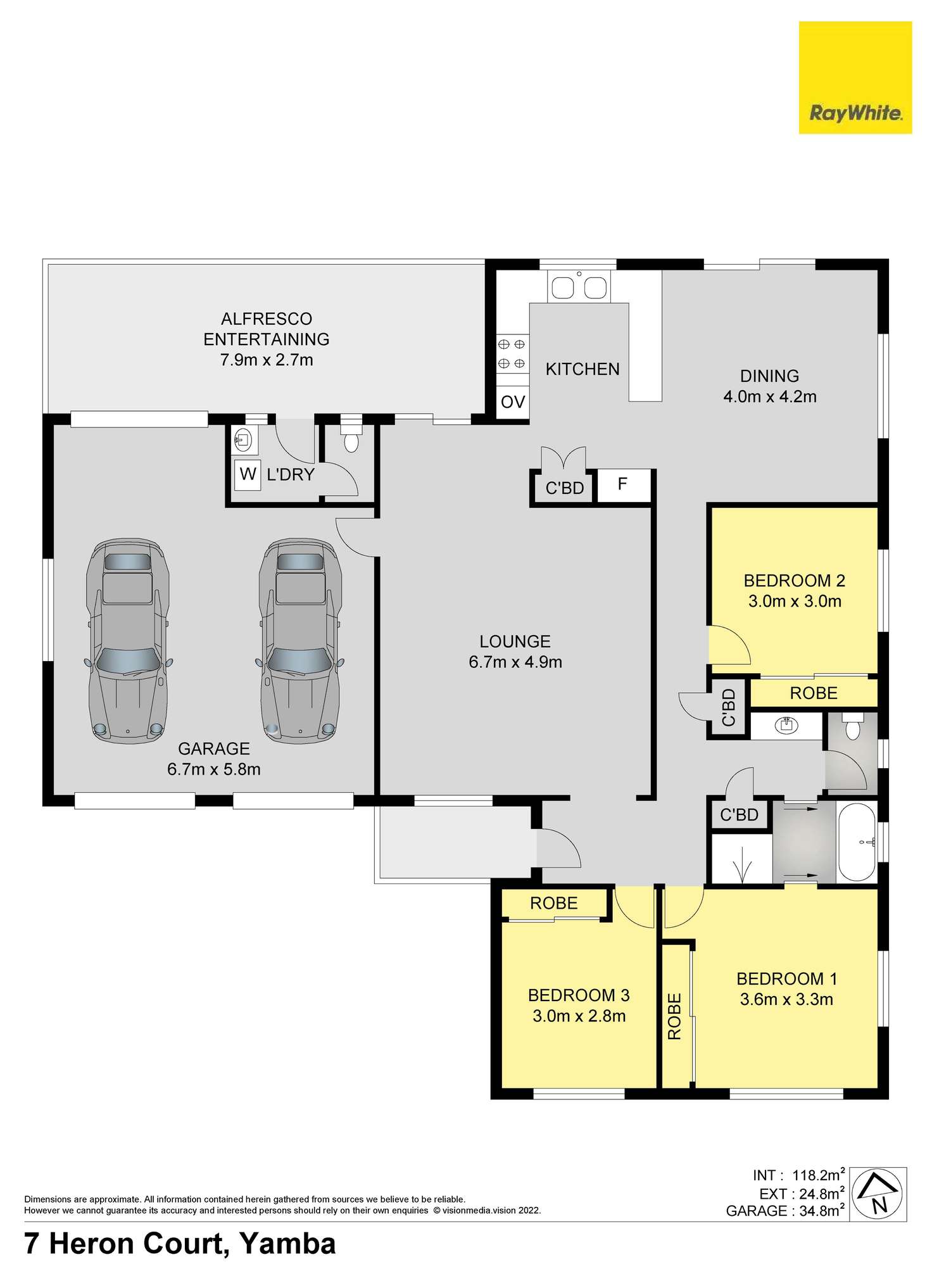 Floorplan of Homely house listing, 7 Heron Court, Yamba NSW 2464
