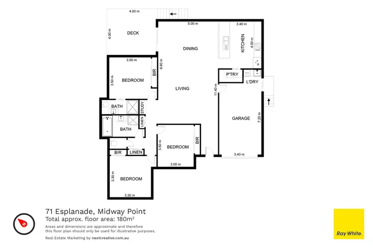 Floorplan of Homely house listing, 71 Midway Point Esplanade, Midway Point TAS 7171