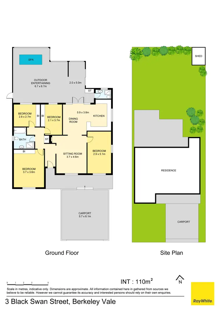 Floorplan of Homely house listing, 3 Black Swan Street, Berkeley Vale NSW 2261