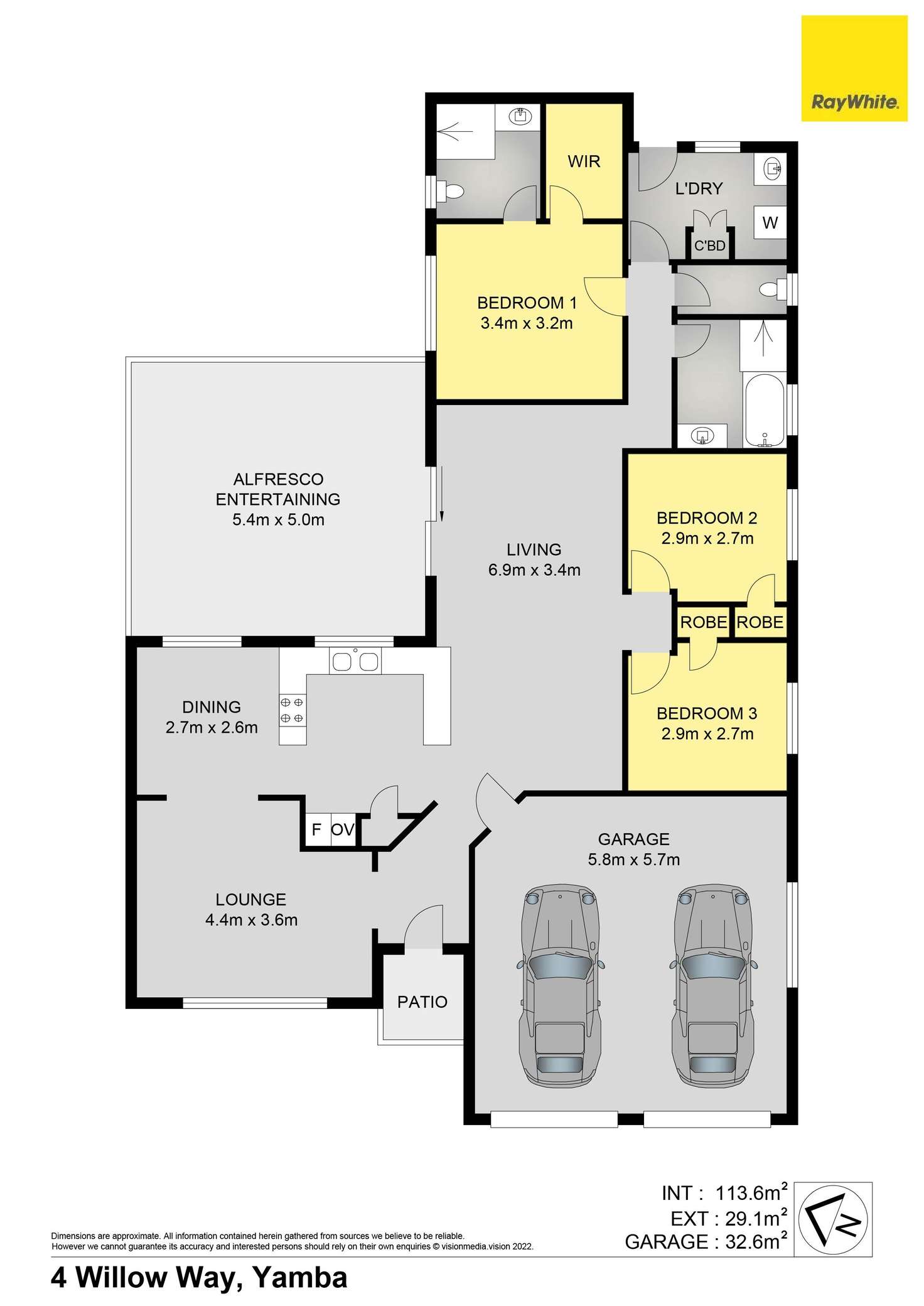 Floorplan of Homely house listing, 4 Willow Way, Yamba NSW 2464