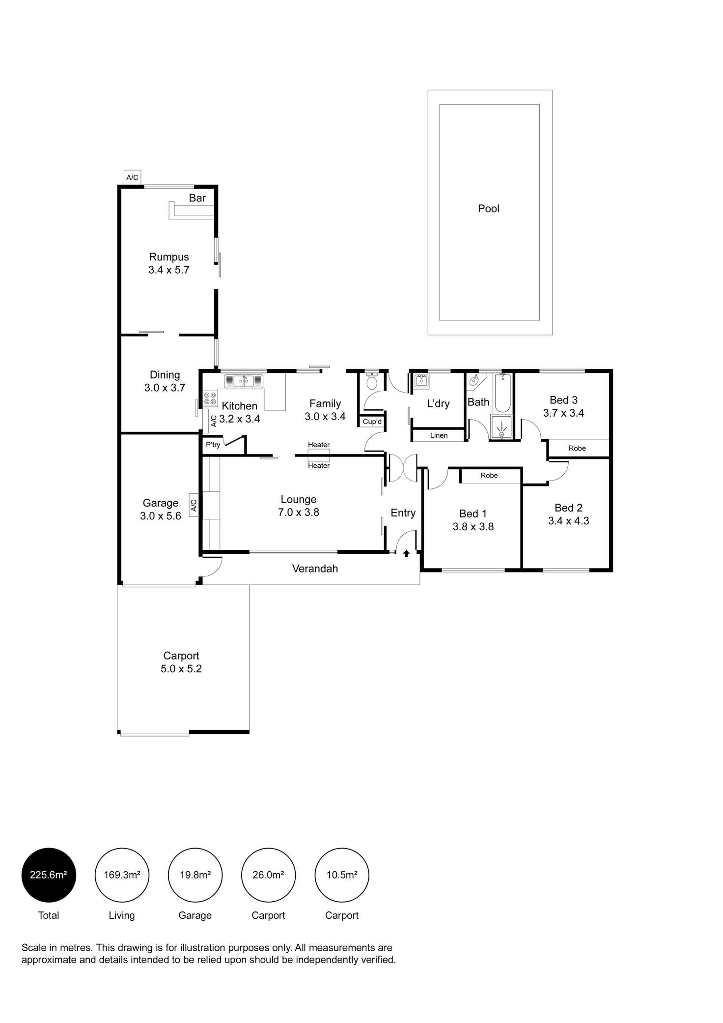 Floorplan of Homely house listing, 11 French Place, North Haven SA 5018