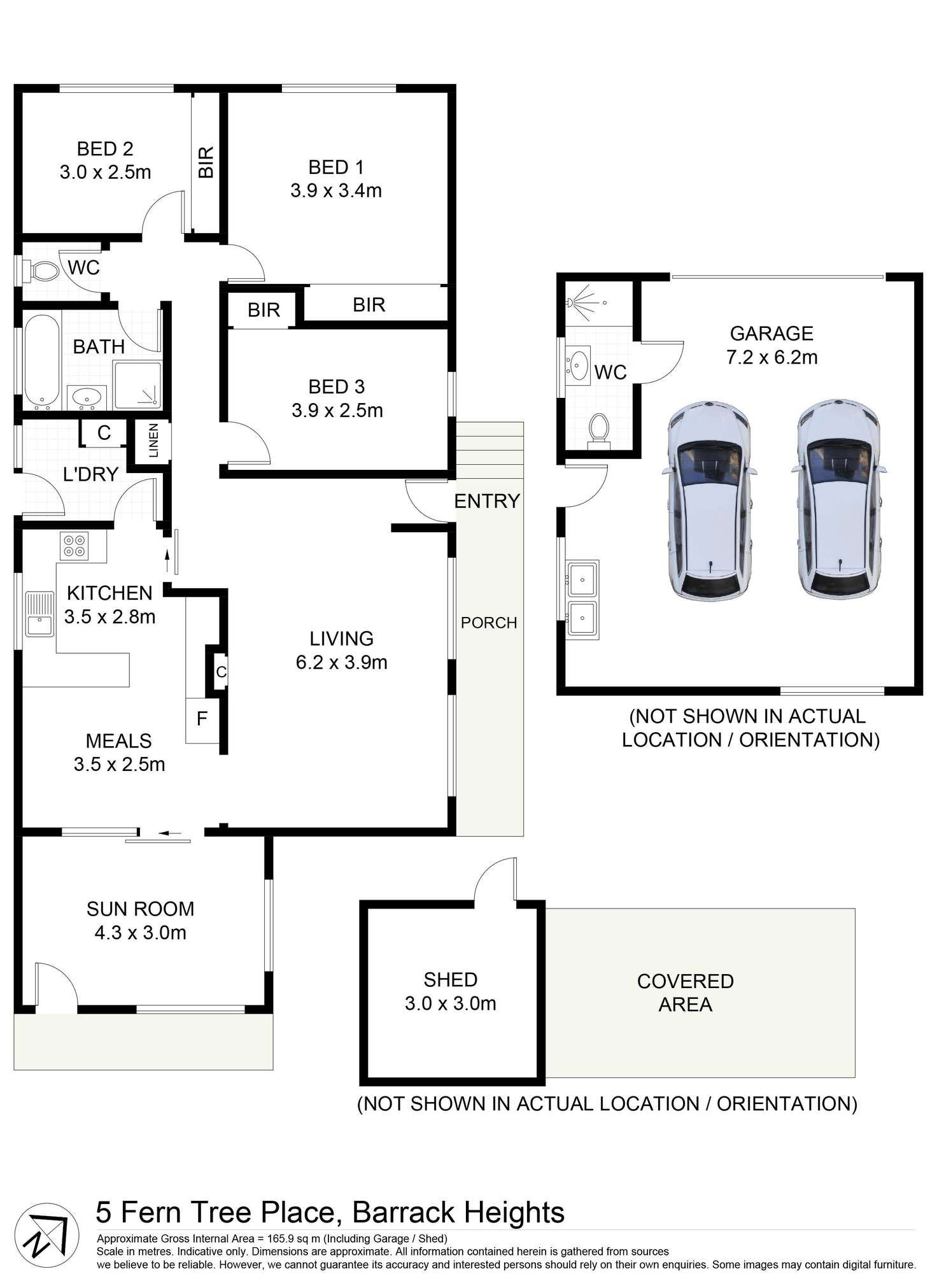 Floorplan of Homely house listing, 5 Fern Tree Place, Barrack Heights NSW 2528