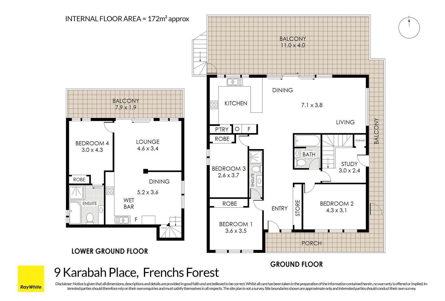 Floorplan of Homely house listing, 9 Karabah Place, Frenchs Forest NSW 2086