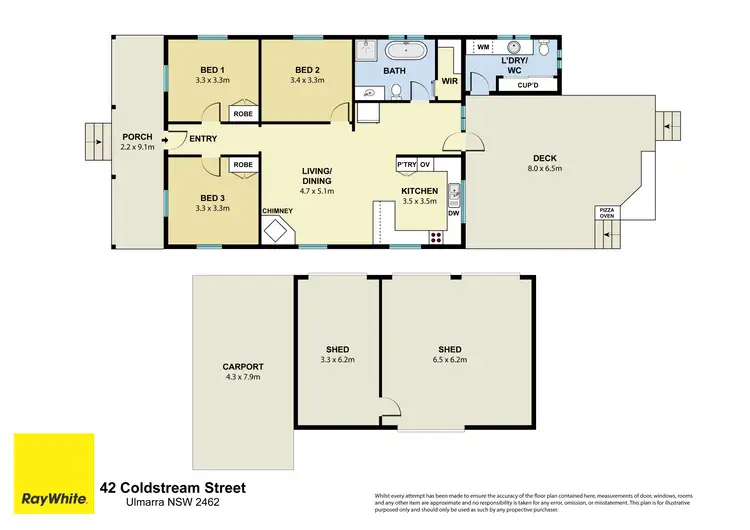 Floorplan of Homely house listing, 42 Coldstream Street, Ulmarra NSW 2462