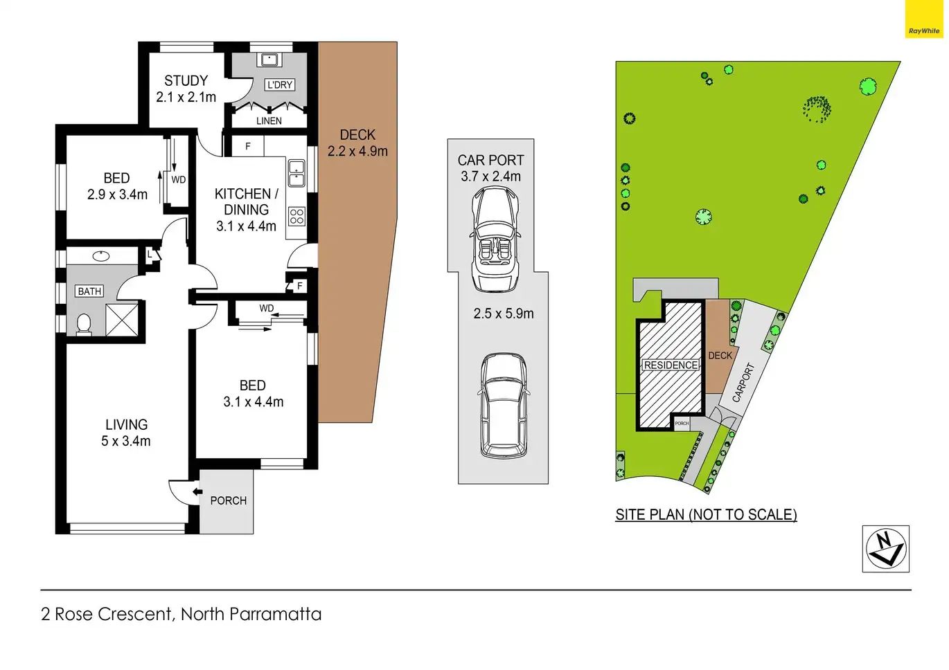 Floorplan of Homely house listing, 2 Rose Crescent, North Parramatta NSW 2151