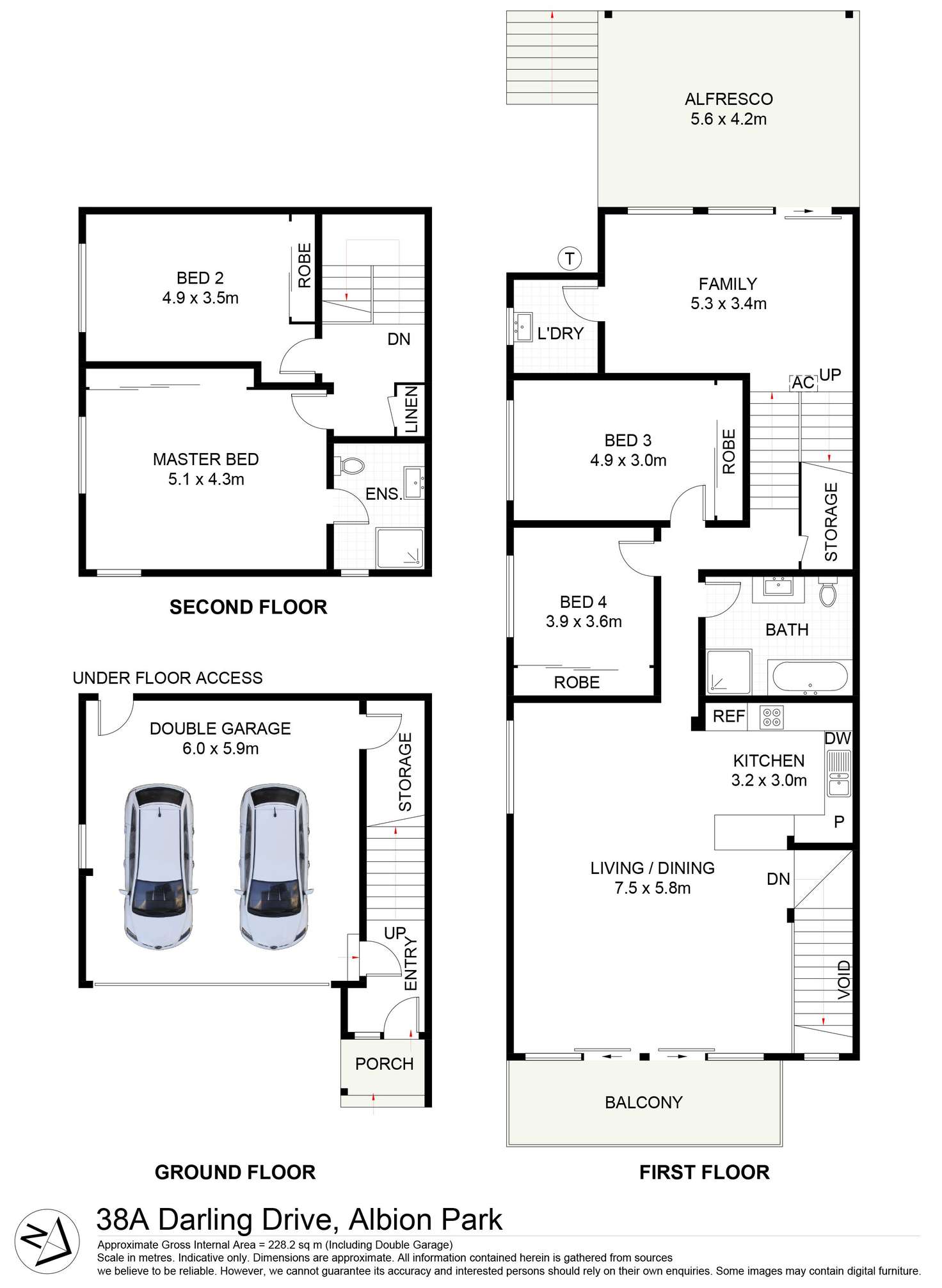 Floorplan of Homely house listing, 38a Darling Drive, Albion Park NSW 2527