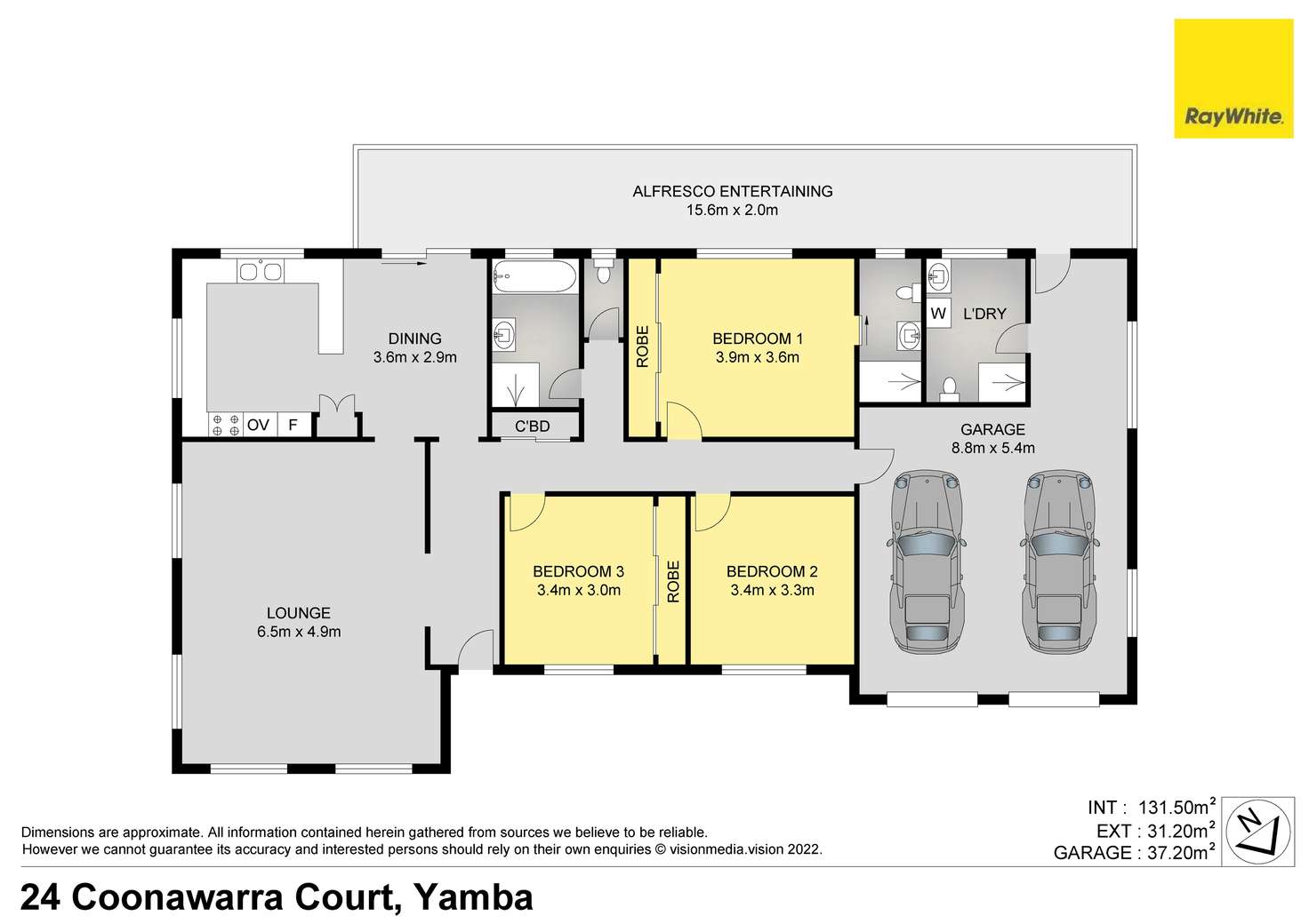 Floorplan of Homely house listing, 24 Coonawarra Court, Yamba NSW 2464