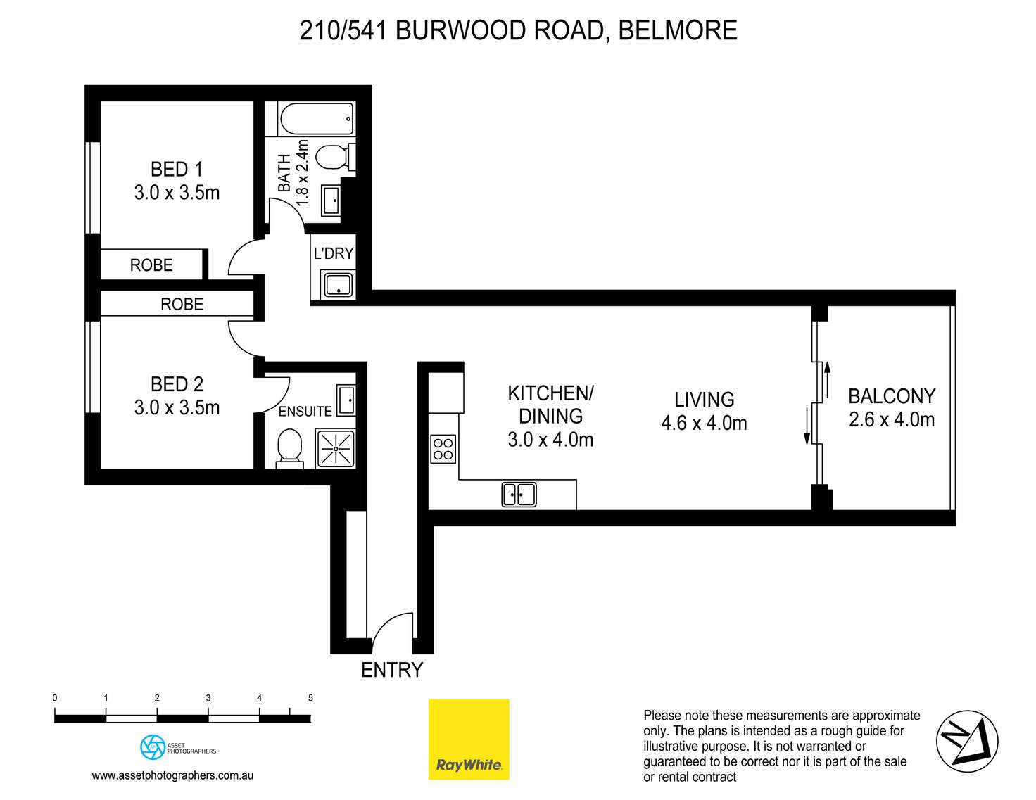 Floorplan of Homely apartment listing, 210/541 Burwood Road, Belmore NSW 2192