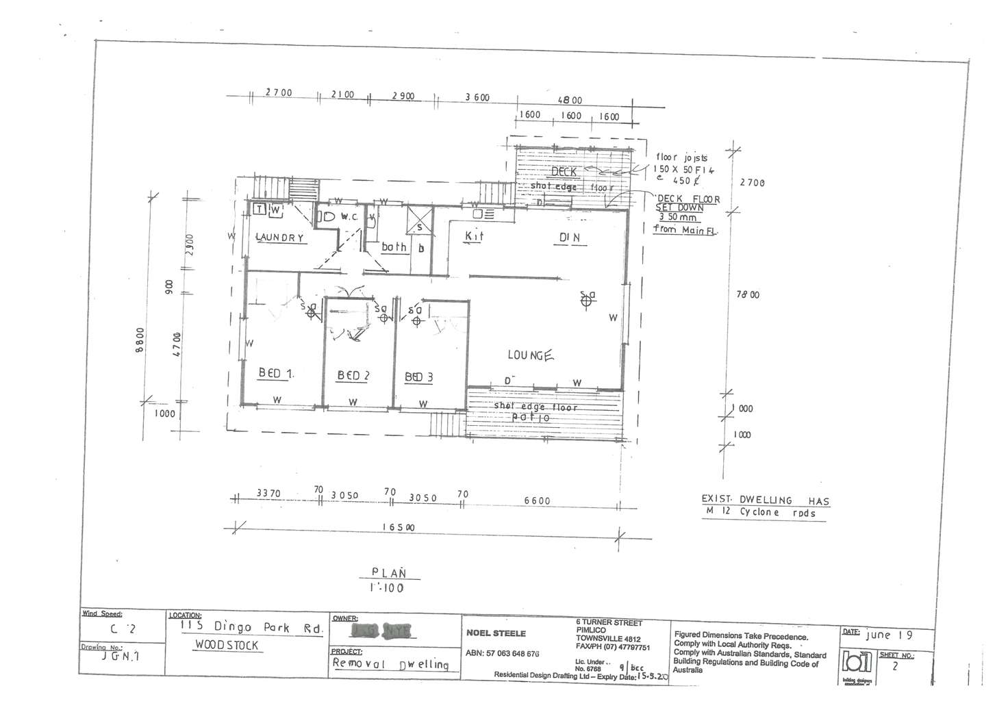 Floorplan of Homely acreageSemiRural listing, 115 Dingo Park Road, Woodstock QLD 4816