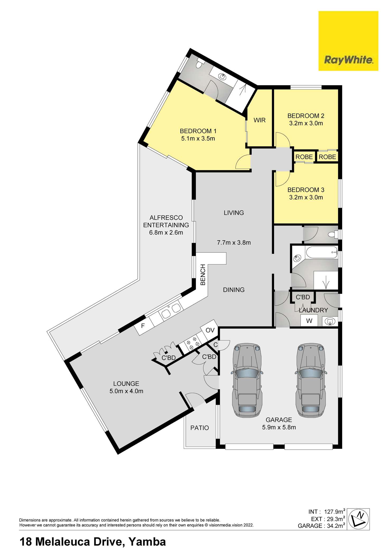 Floorplan of Homely house listing, 18 Melaleuca Drive, Yamba NSW 2464