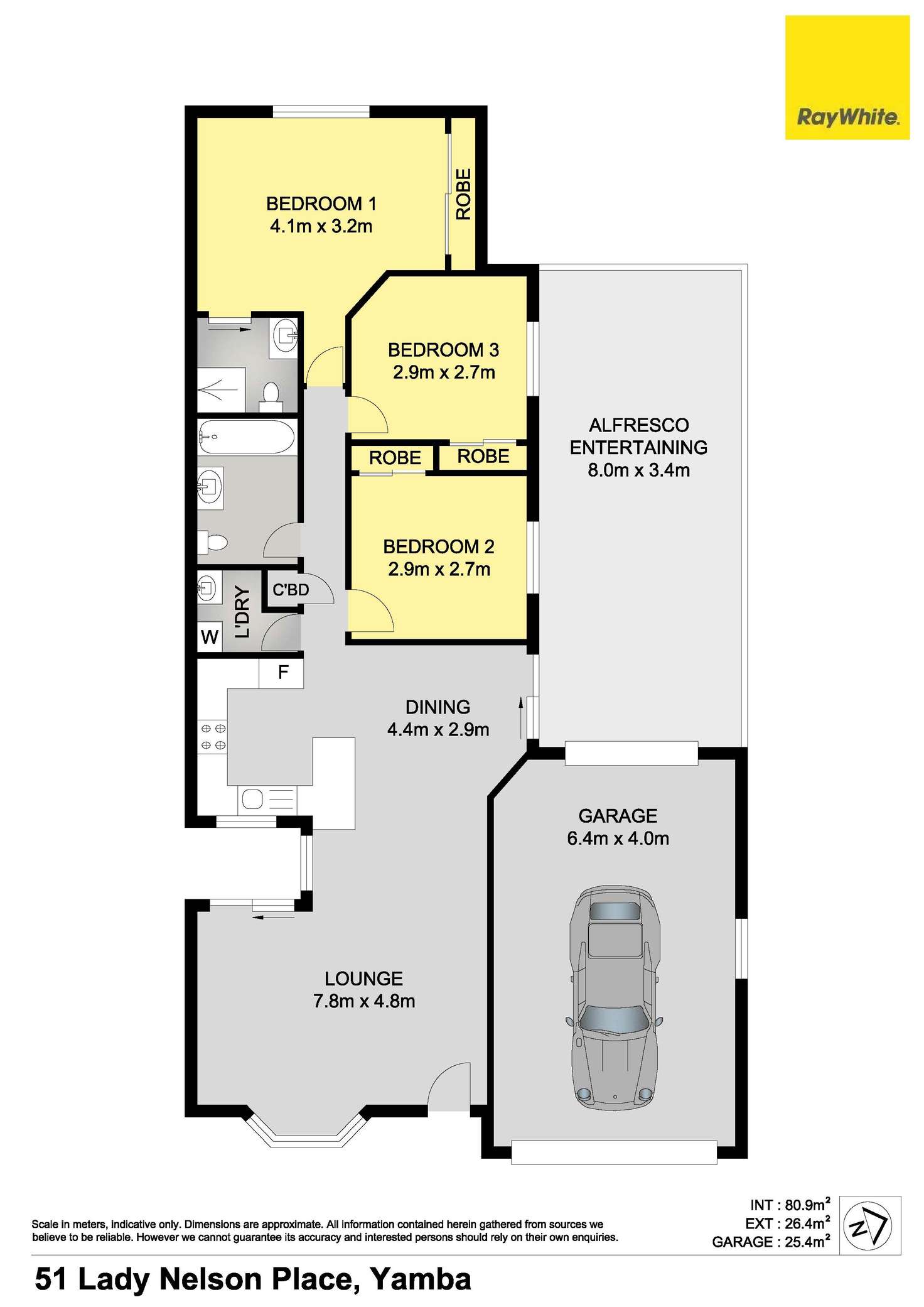 Floorplan of Homely house listing, 51 Lady Nelson Place, Yamba NSW 2464