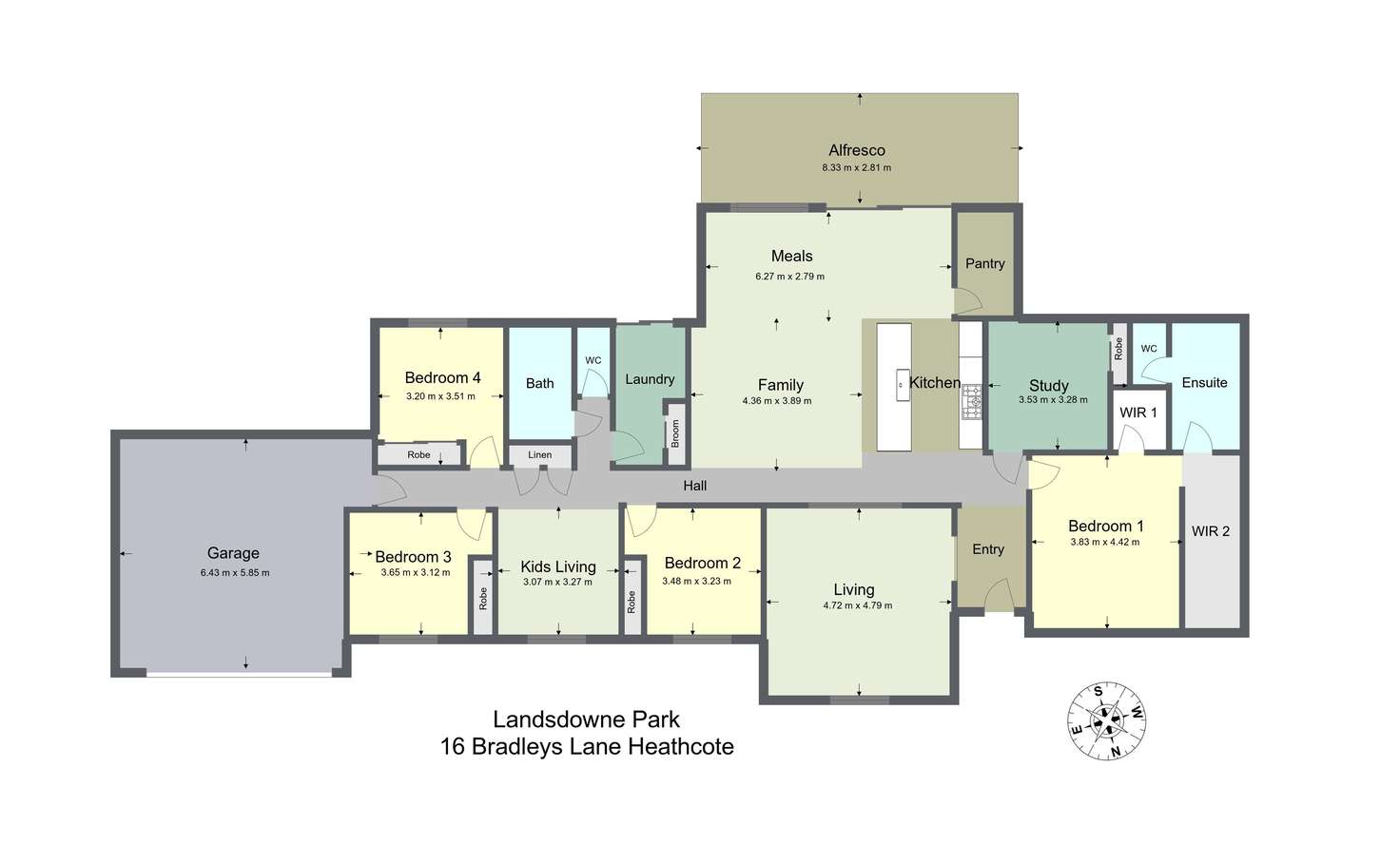 Floorplan of Homely house listing, 16 Bradleys Lane, Heathcote VIC 3523