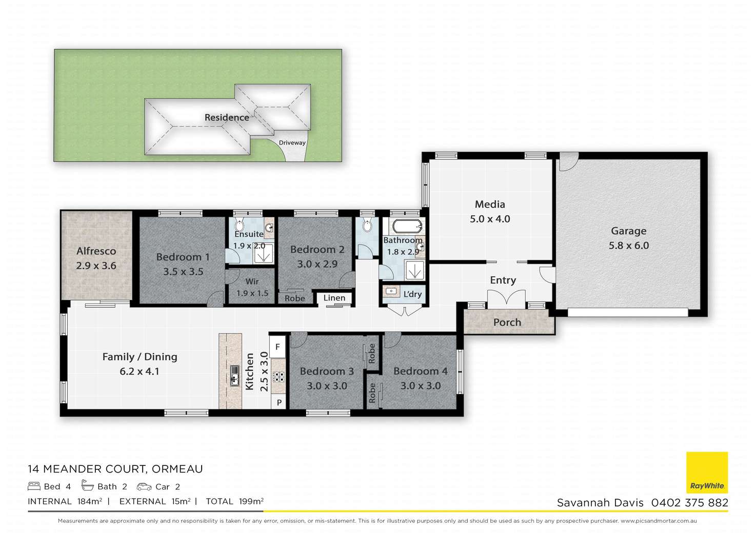 Floorplan of Homely house listing, 14 Meander Court, Ormeau Hills QLD 4208