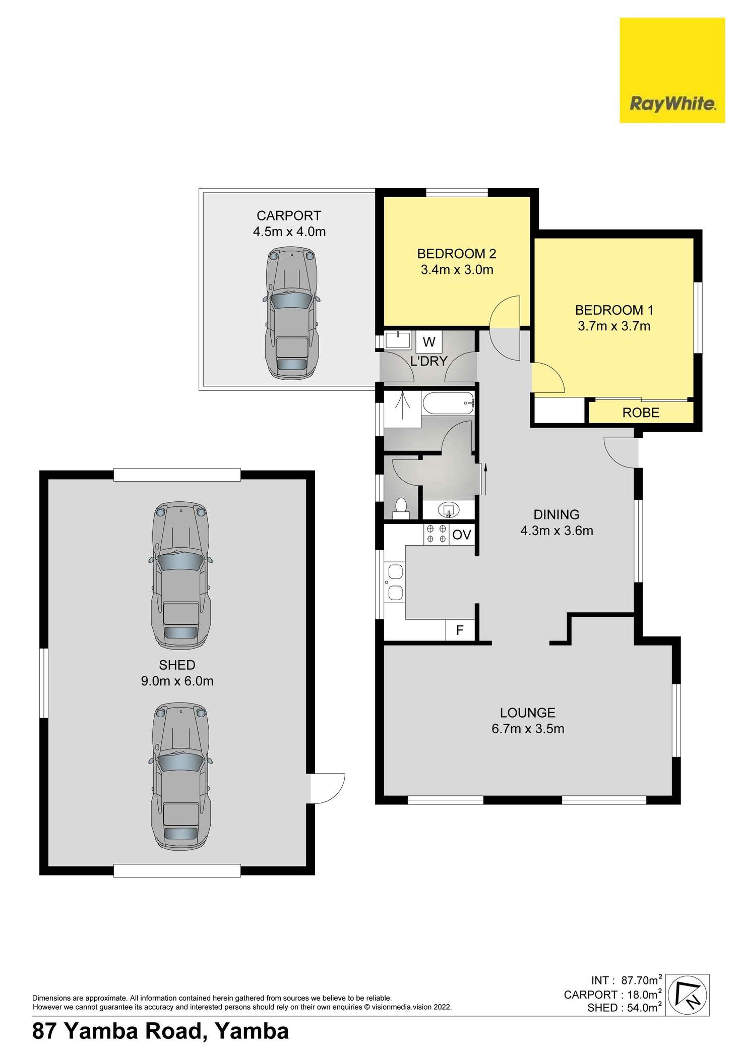Floorplan of Homely house listing, 87 Yamba Road, Yamba NSW 2464