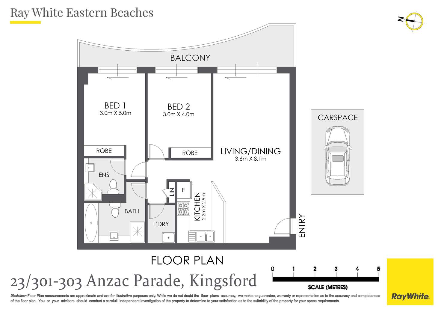 Floorplan of Homely apartment listing, 23/301 Anzac Parade, Kingsford NSW 2032