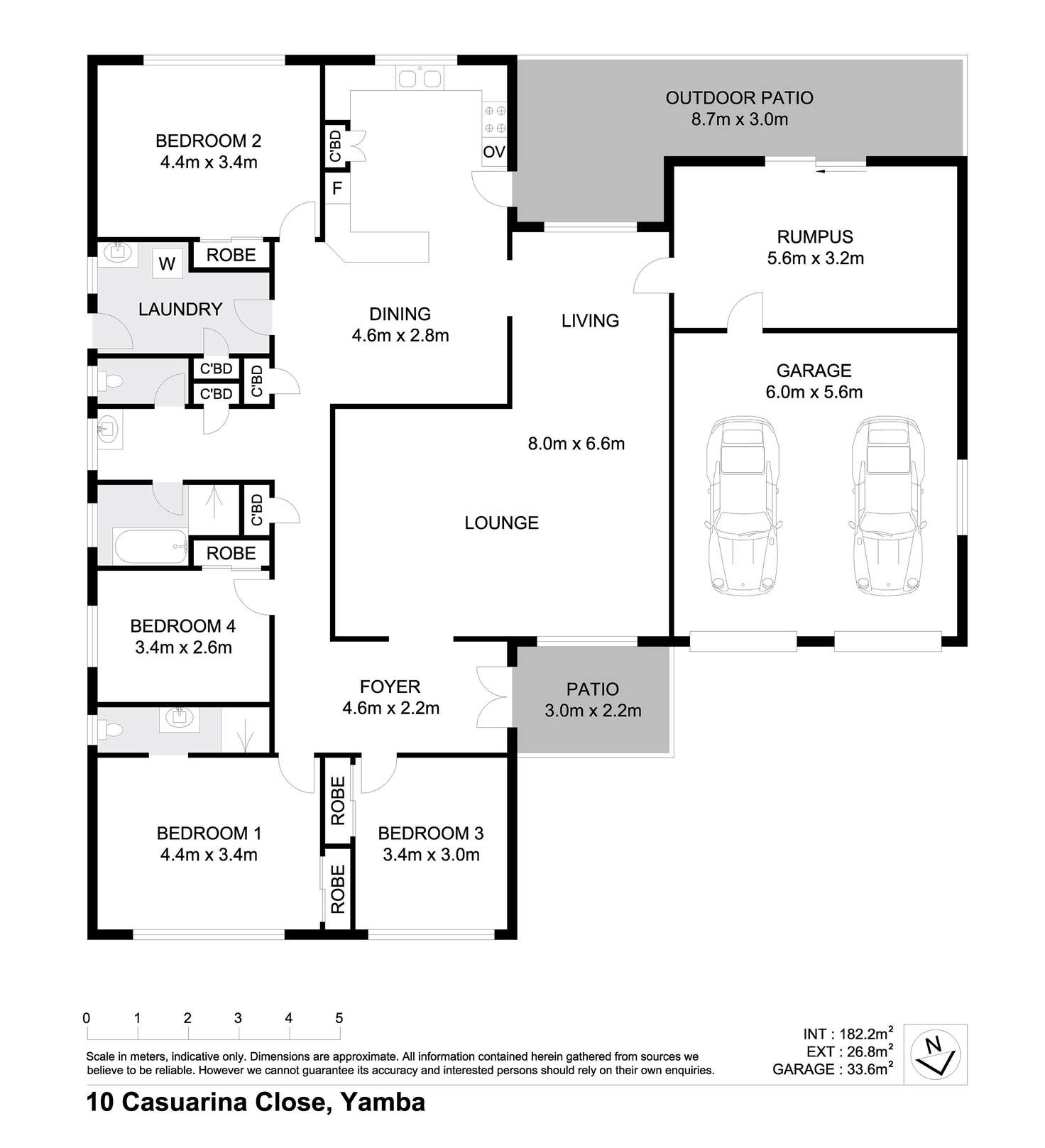 Floorplan of Homely house listing, 10 Casuarina Close, Yamba NSW 2464