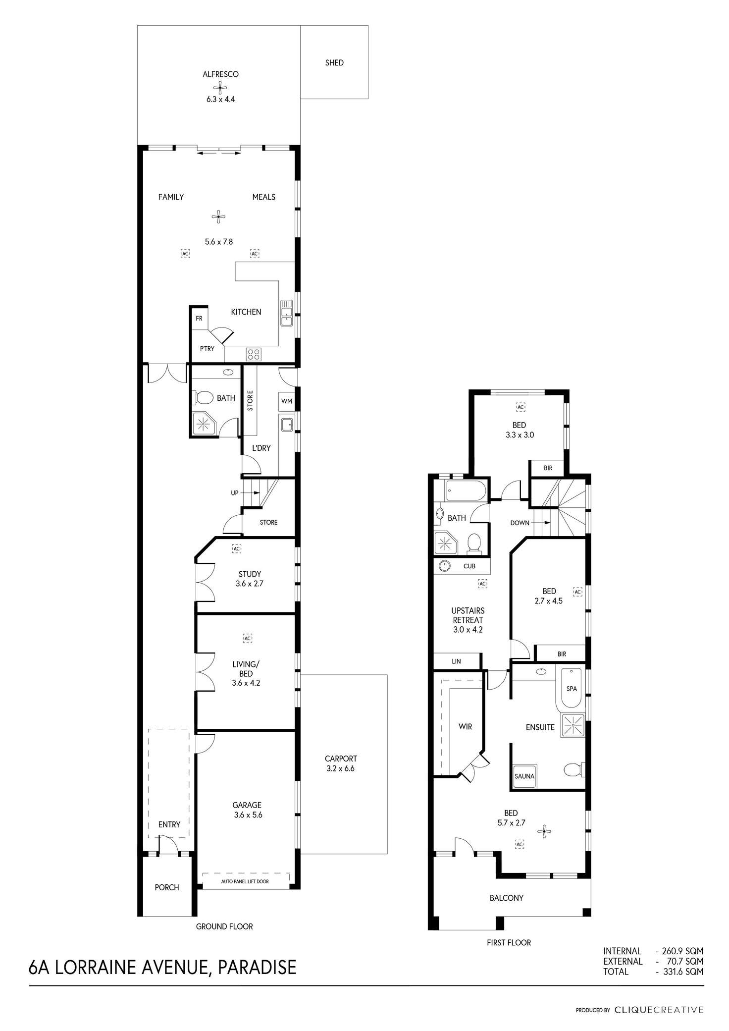 Floorplan of Homely house listing, 6A Lorraine Avenue, Paradise SA 5075
