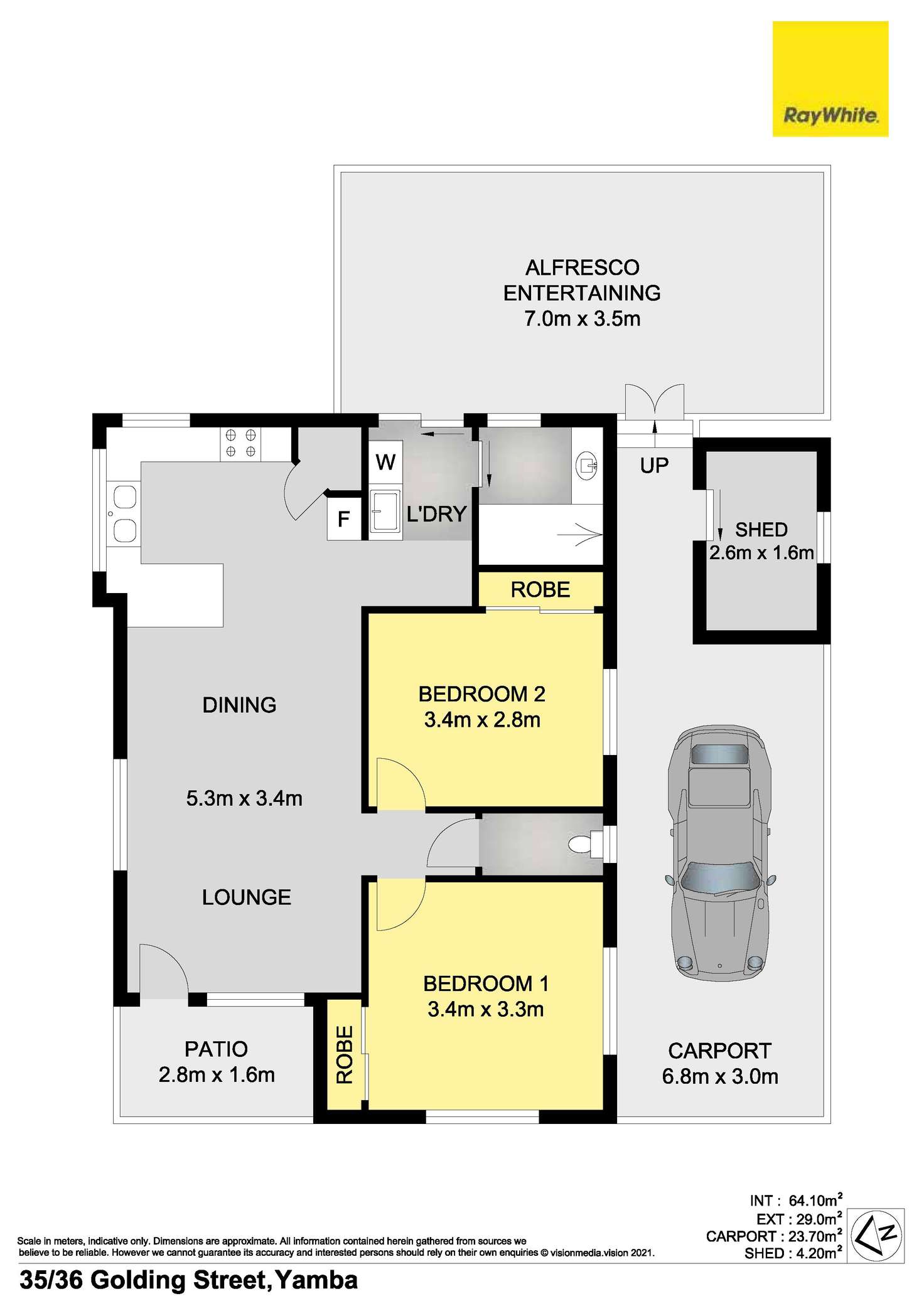 Floorplan of Homely house listing, 35/36 Golding Street, Yamba NSW 2464