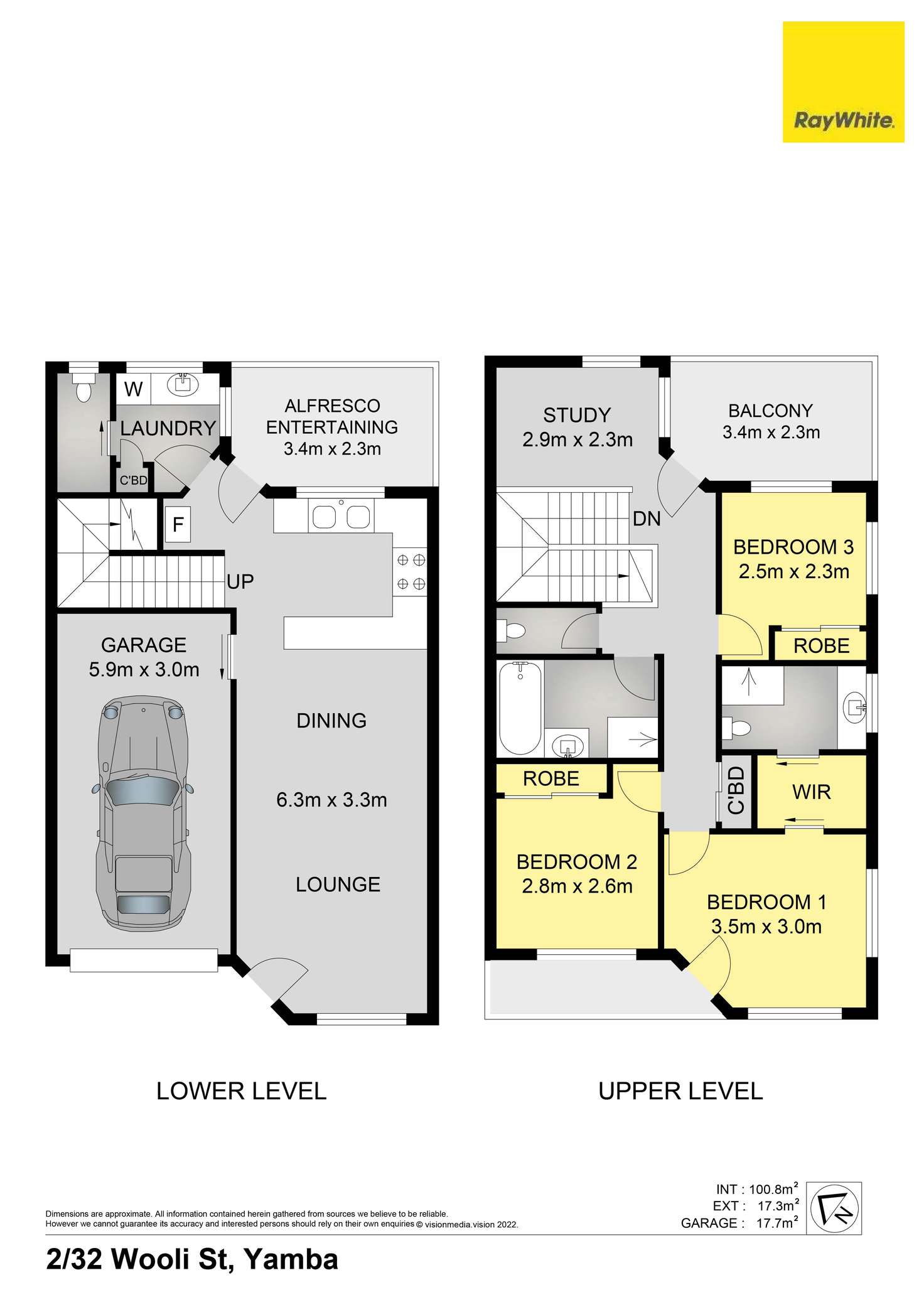 Floorplan of Homely townhouse listing, 2/32 Wooli Street, Yamba NSW 2464