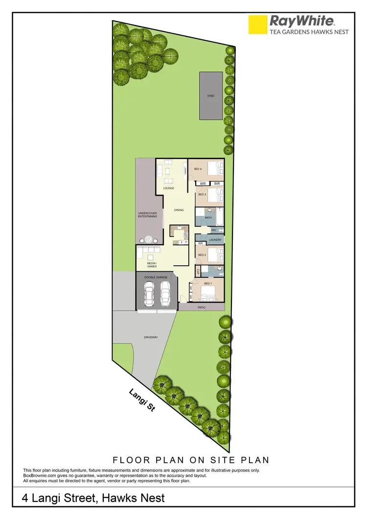 Floorplan of Homely house listing, 4 Langi Street, Hawks Nest NSW 2324