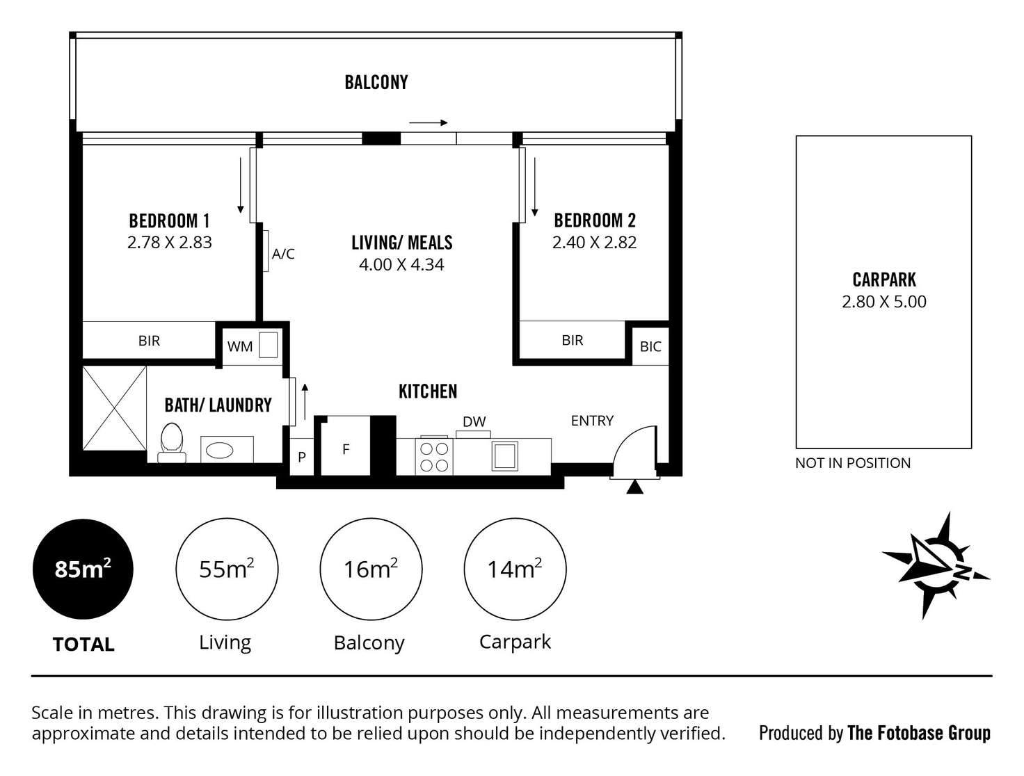 Floorplan of Homely apartment listing, 131/33 Warwick Street, Walkerville SA 5081