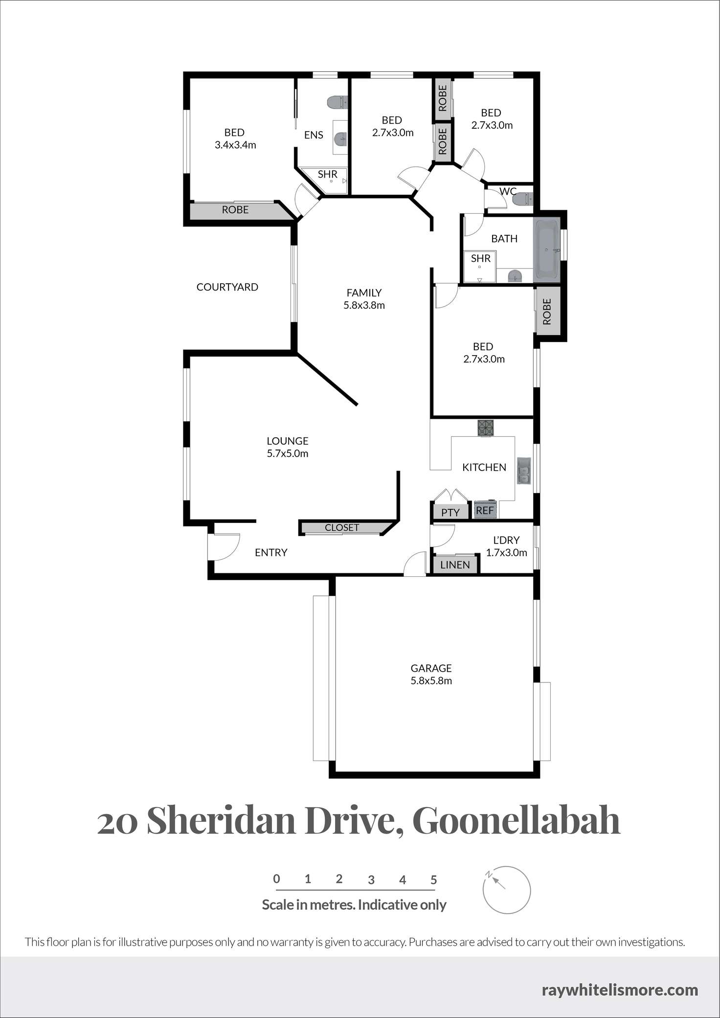 Floorplan of Homely house listing, 20 Sheridan Drive, Goonellabah NSW 2480